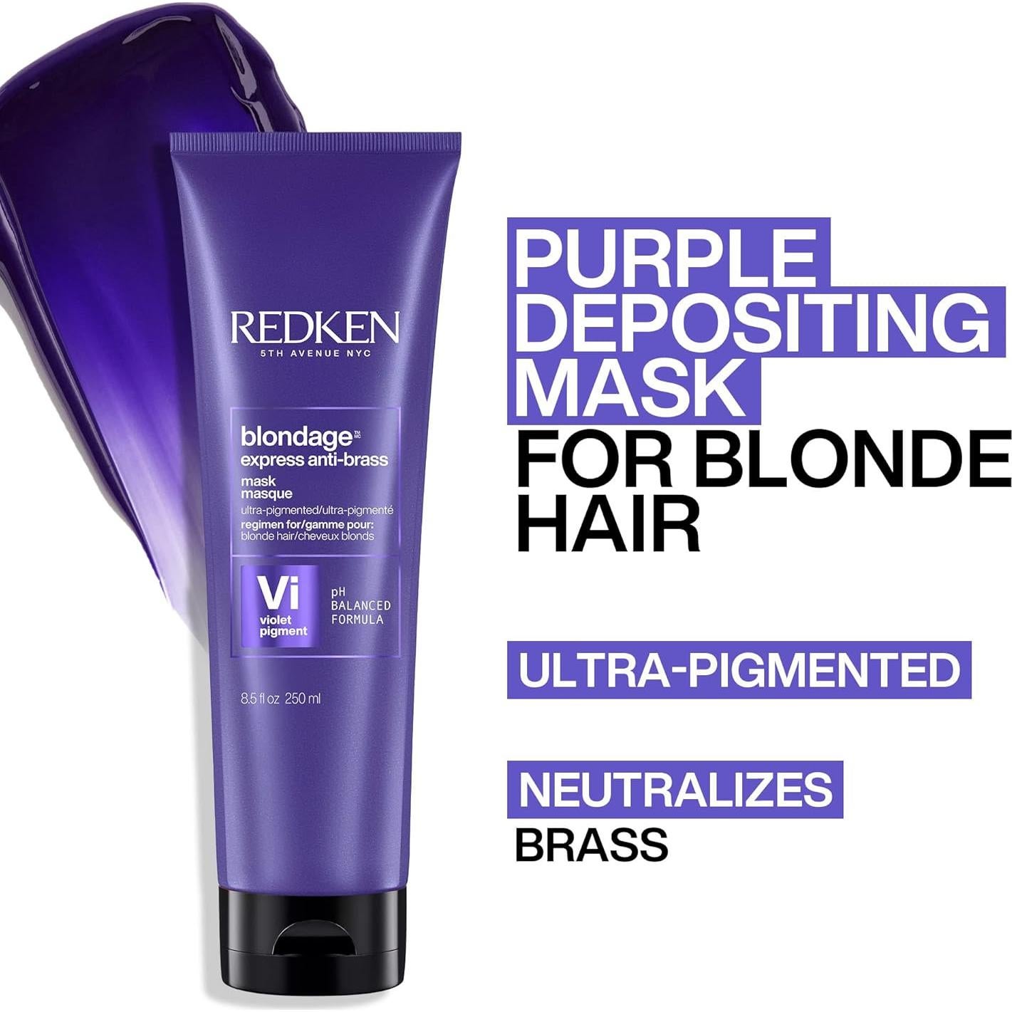 Máscara Anti-Amarillo Redken Blondage 250 ml - Cabello Rubio