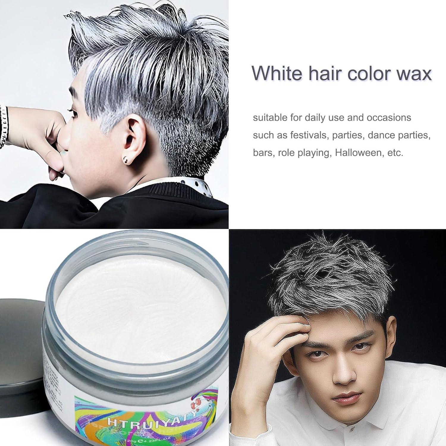 Cera de Color Blanco Temporal para Cabello HTRUIYA 120g