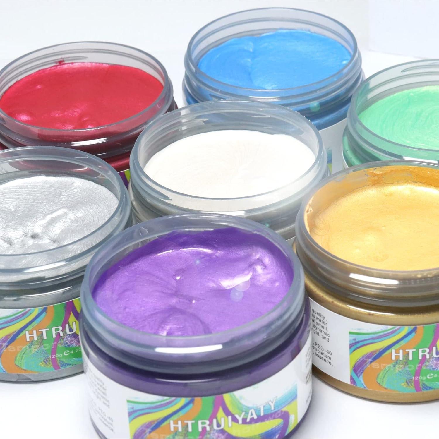 Cera de Color Blanco Temporal para Cabello HTRUIYA 120g