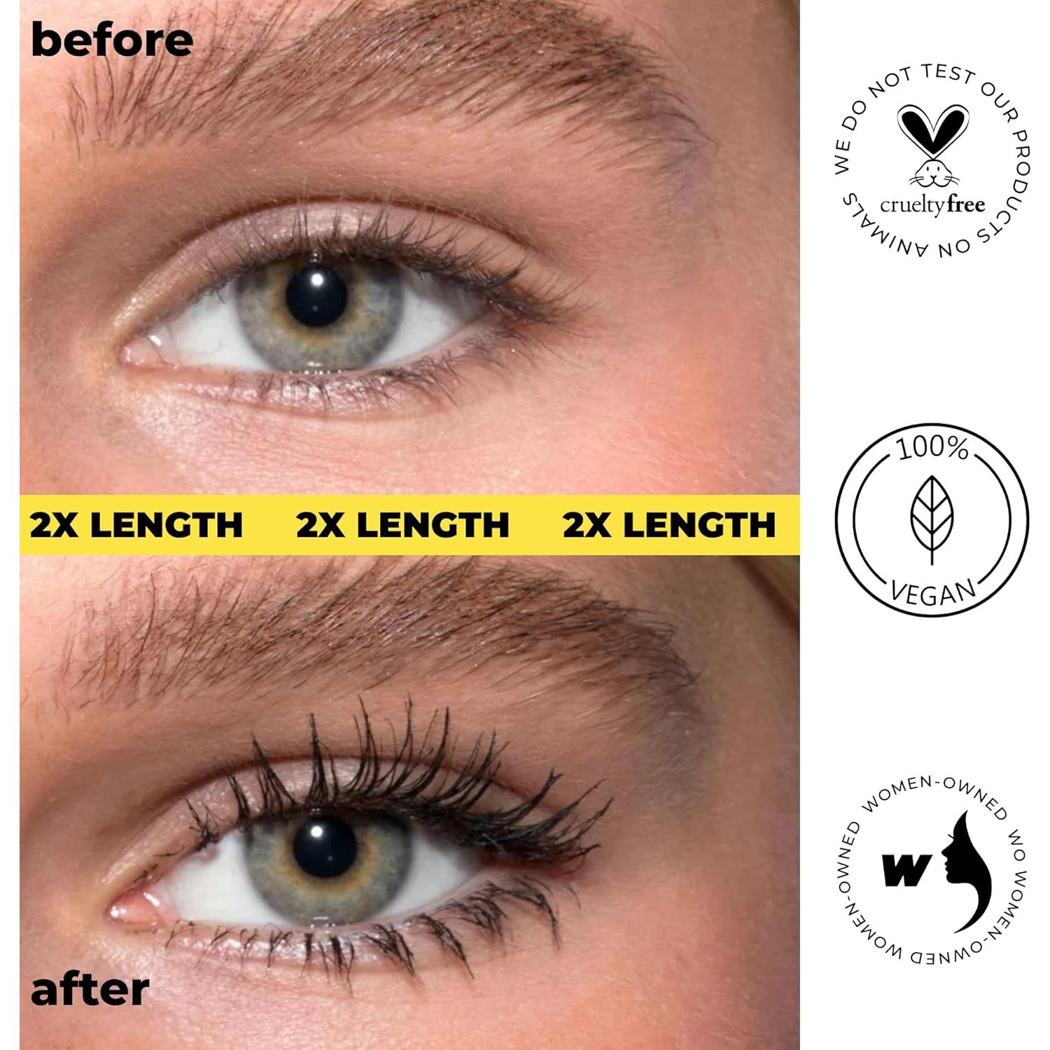 Máscara de Pestañas LAMEL Longitud y Rizo 402 - Negro Profundo