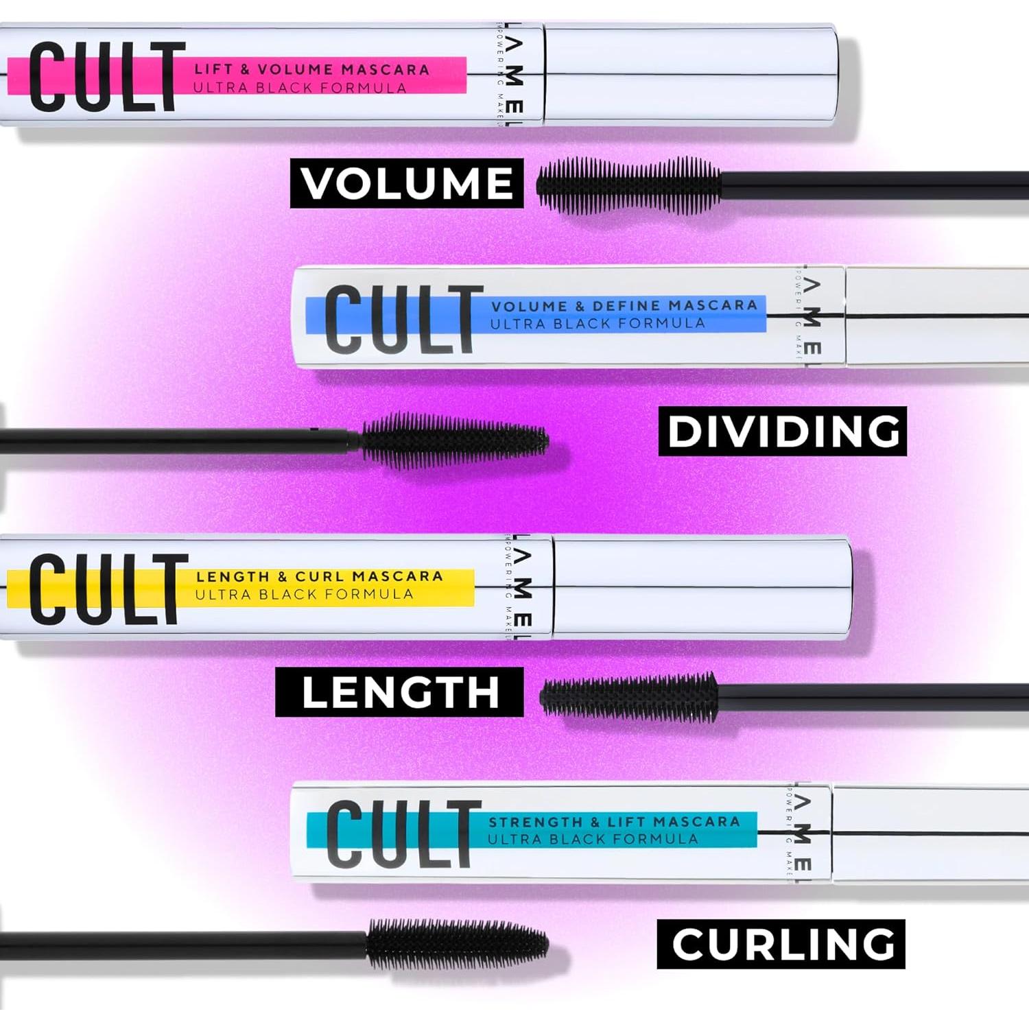 Máscara de Pestañas LAMEL Longitud y Rizo 402 - Negro Profundo