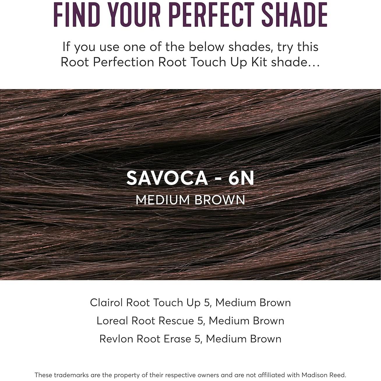 Tinte Permanente Madison Reed 6N Savoca Marrón Medio 100% Gris
