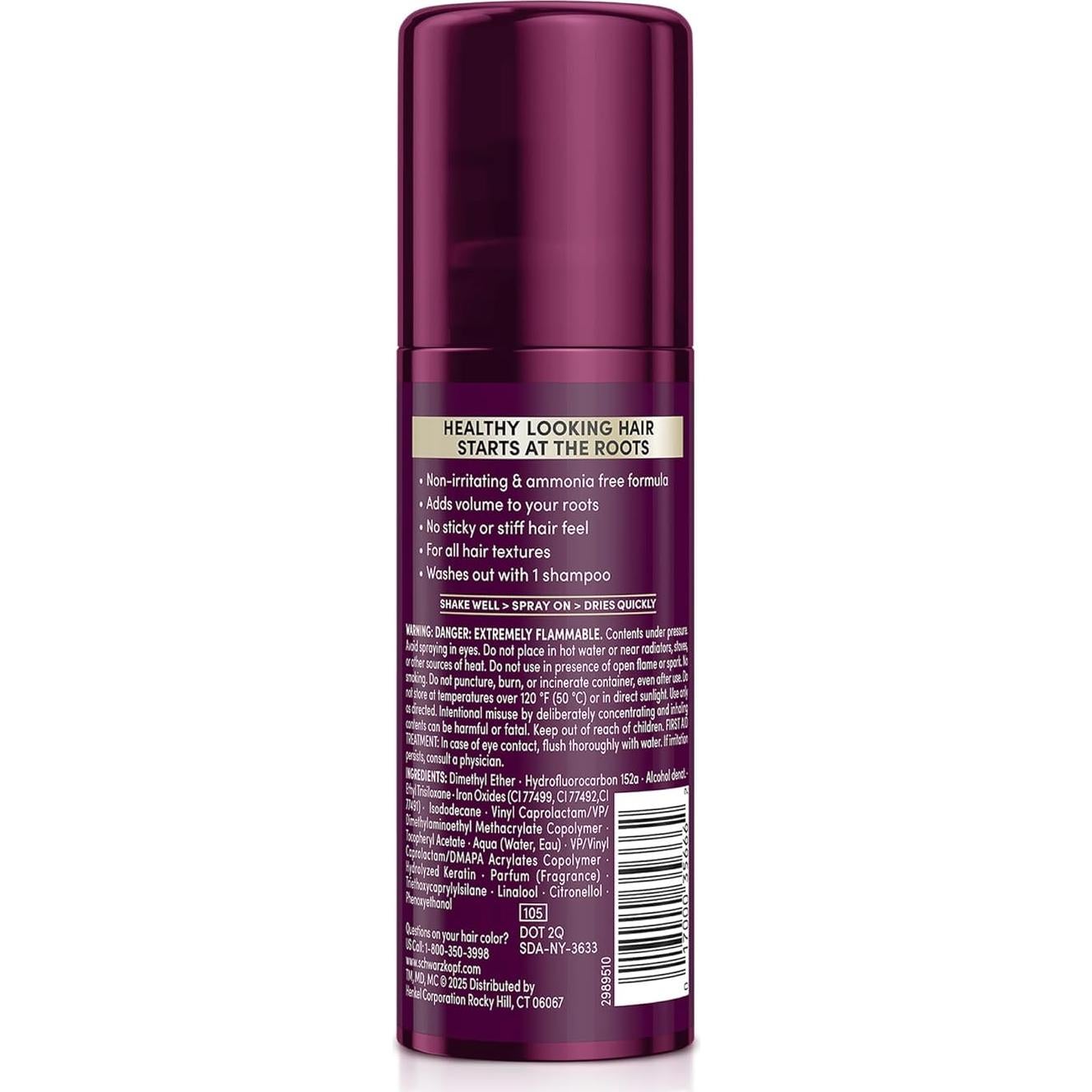 Spray de Color Temporal Schwarzkopf 59 ml Marrón Claro