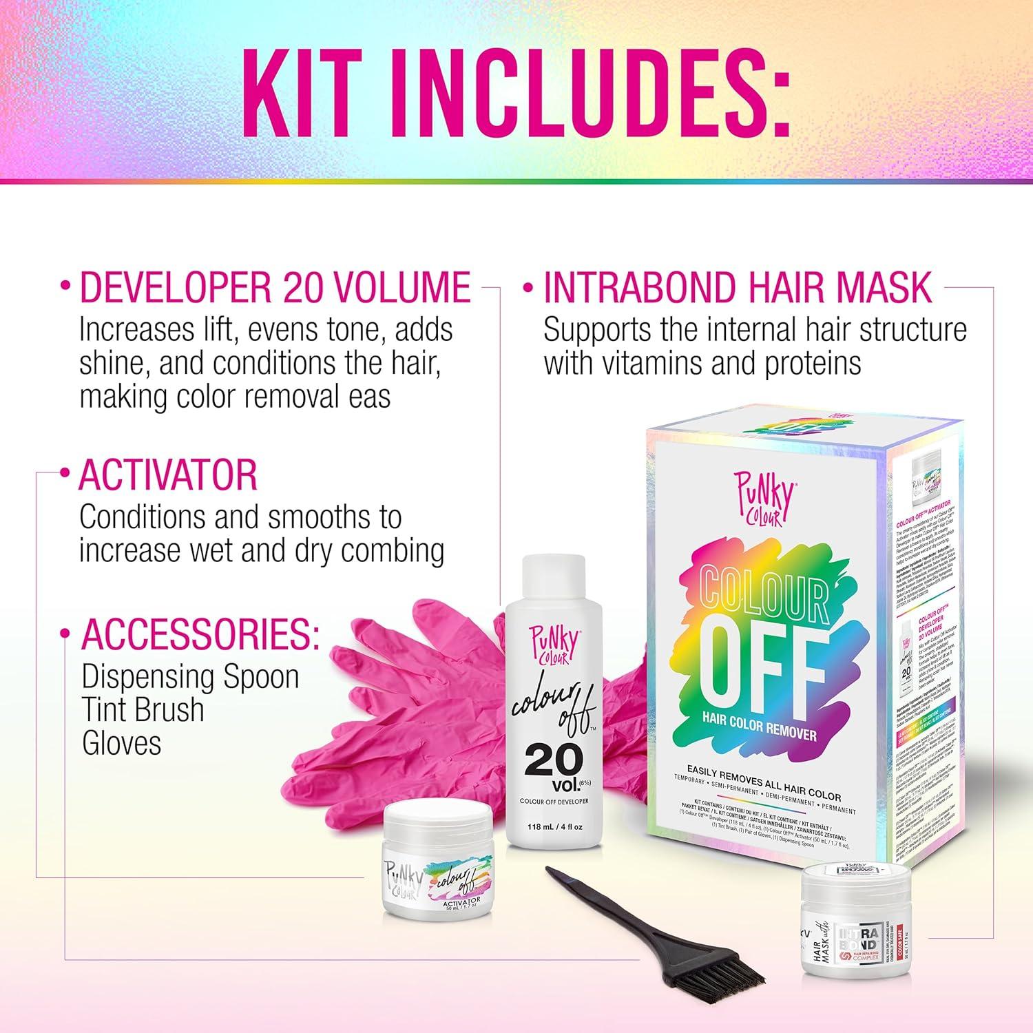 Kit Removedor de Tinte para Cabello Punky Colour Off - Todo en Uno