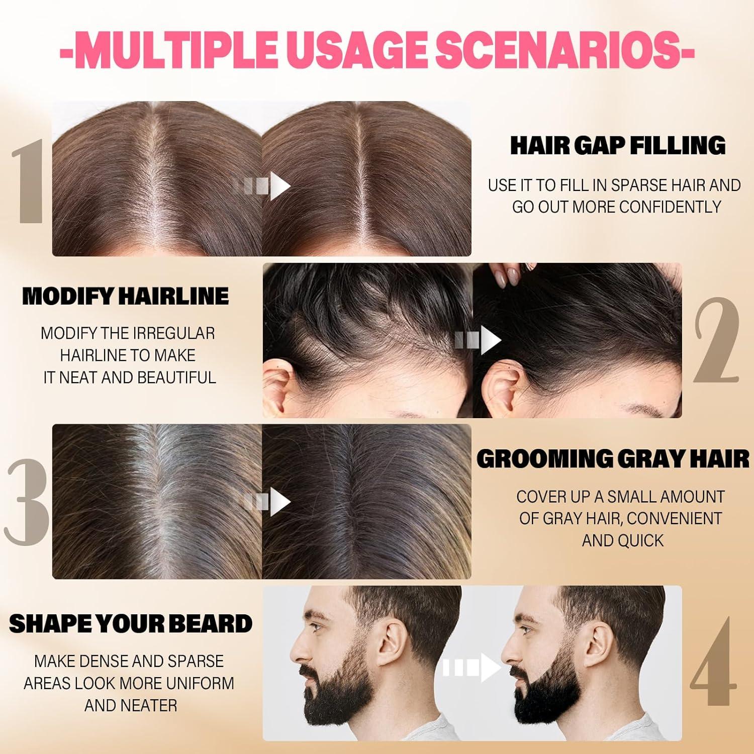 Polvo para Retoque de Raíces Azonbey 3.98g Marrón Oscuro