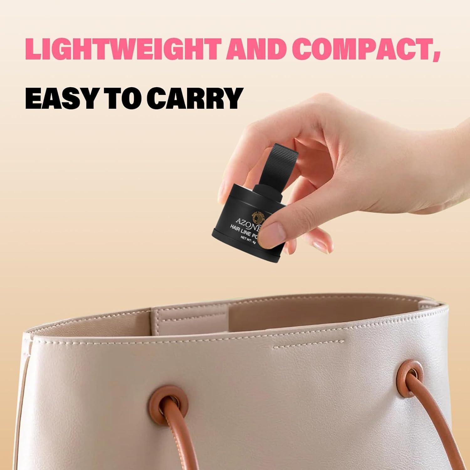 Polvo para Retoque de Raíces Azonbey 3.98g Marrón Oscuro