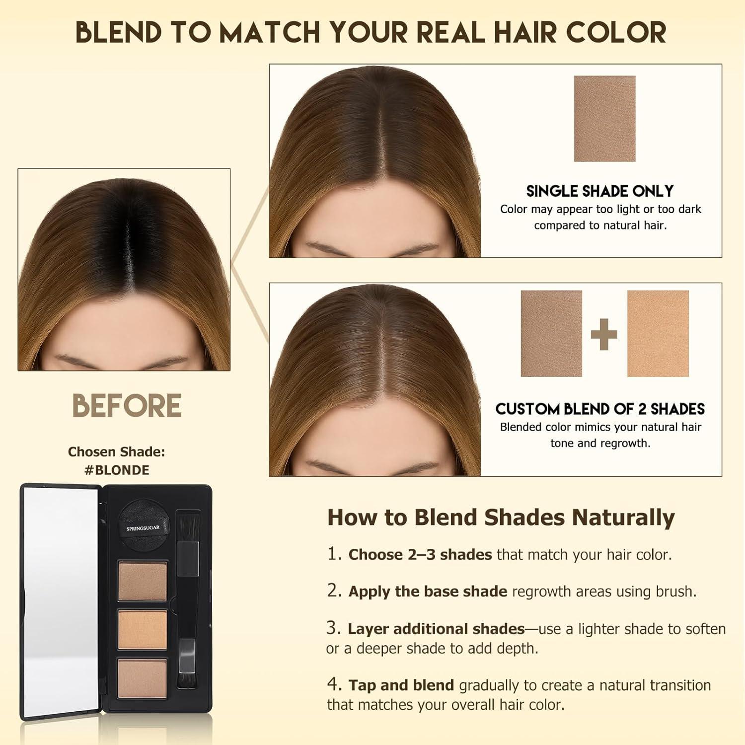 Retocador de Raíces SpringSugar - Color Rubio - 3 Tonos Mezclables