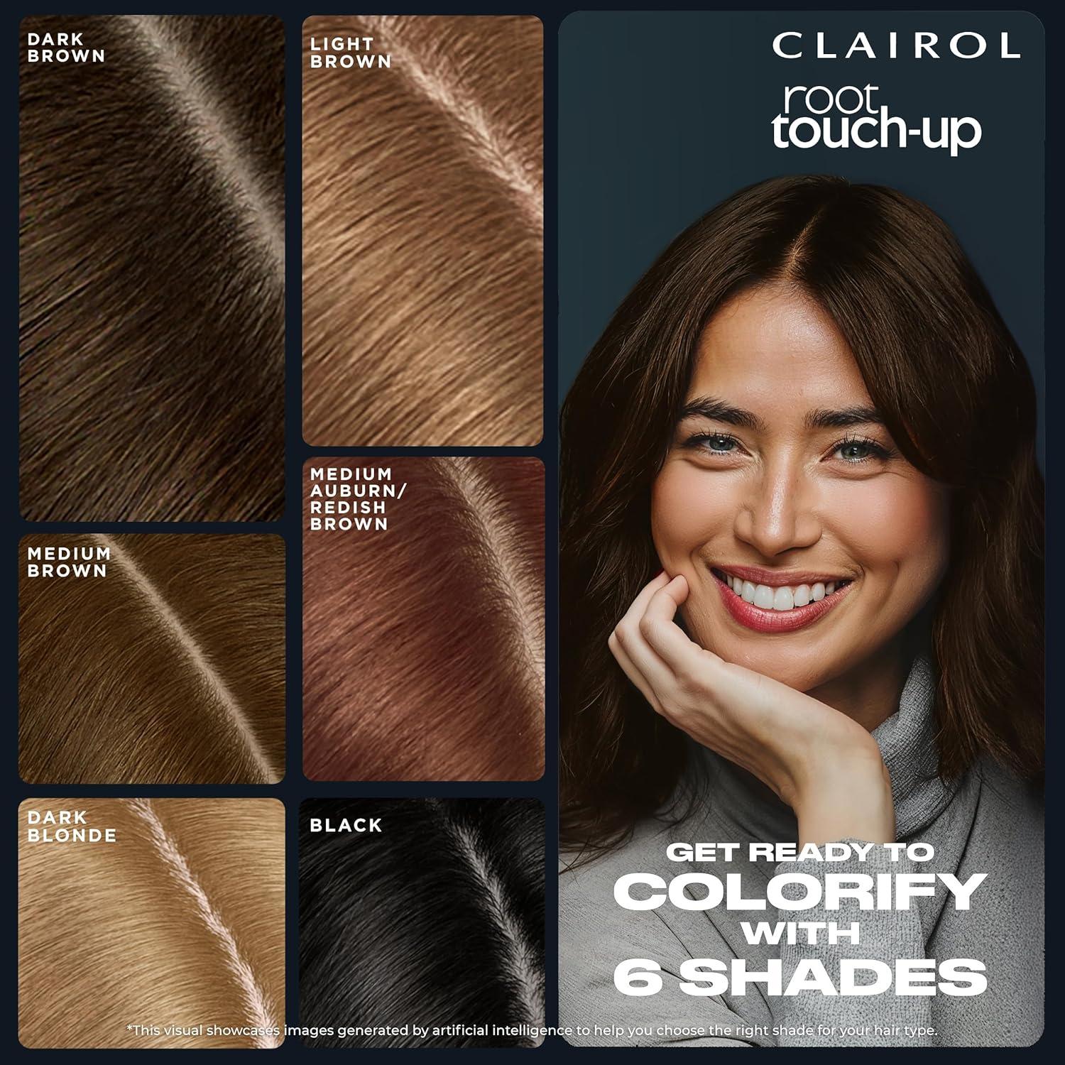 Spray Temporal Clairol Root Touch-Up Marrón Claro 104g