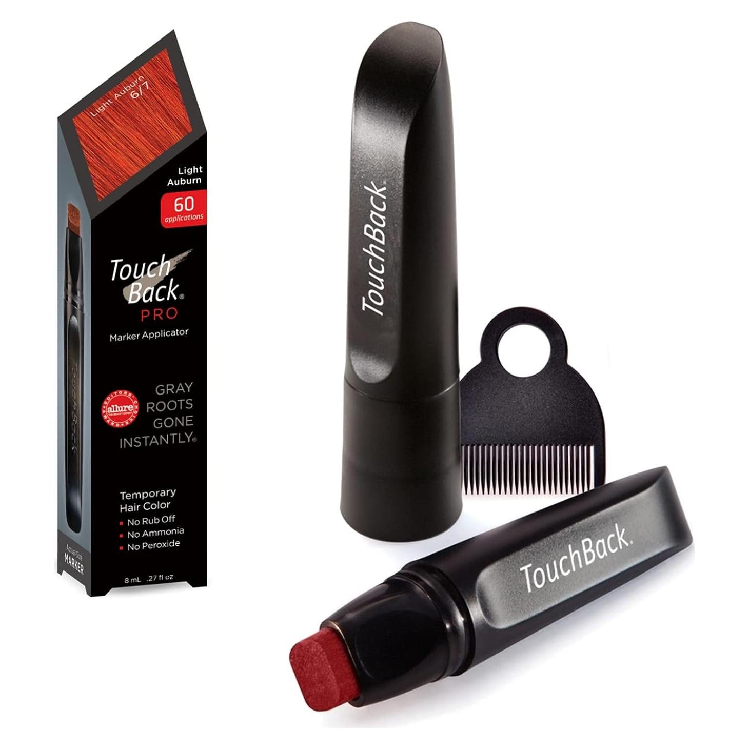 TouchBack PRO Tinte Aplicador Auburn Gris Raíces - Color Real