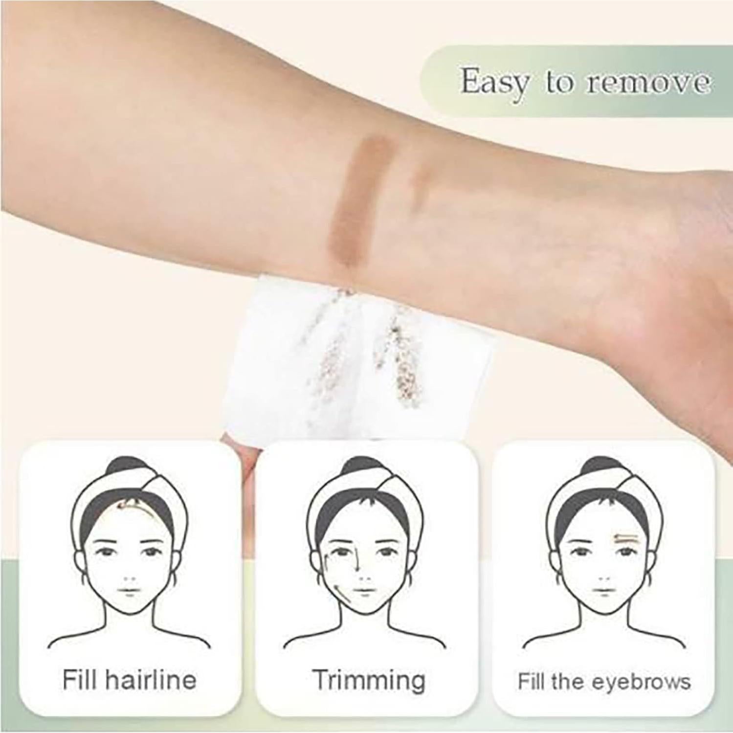 Kayswang Stick de Polvo para Cabello Marrón - Rellenador Raíces Grises