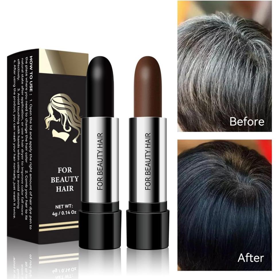 Lápiz de Tiza para Cabello Temporal Ofanyia 4g Marrón Oscuro