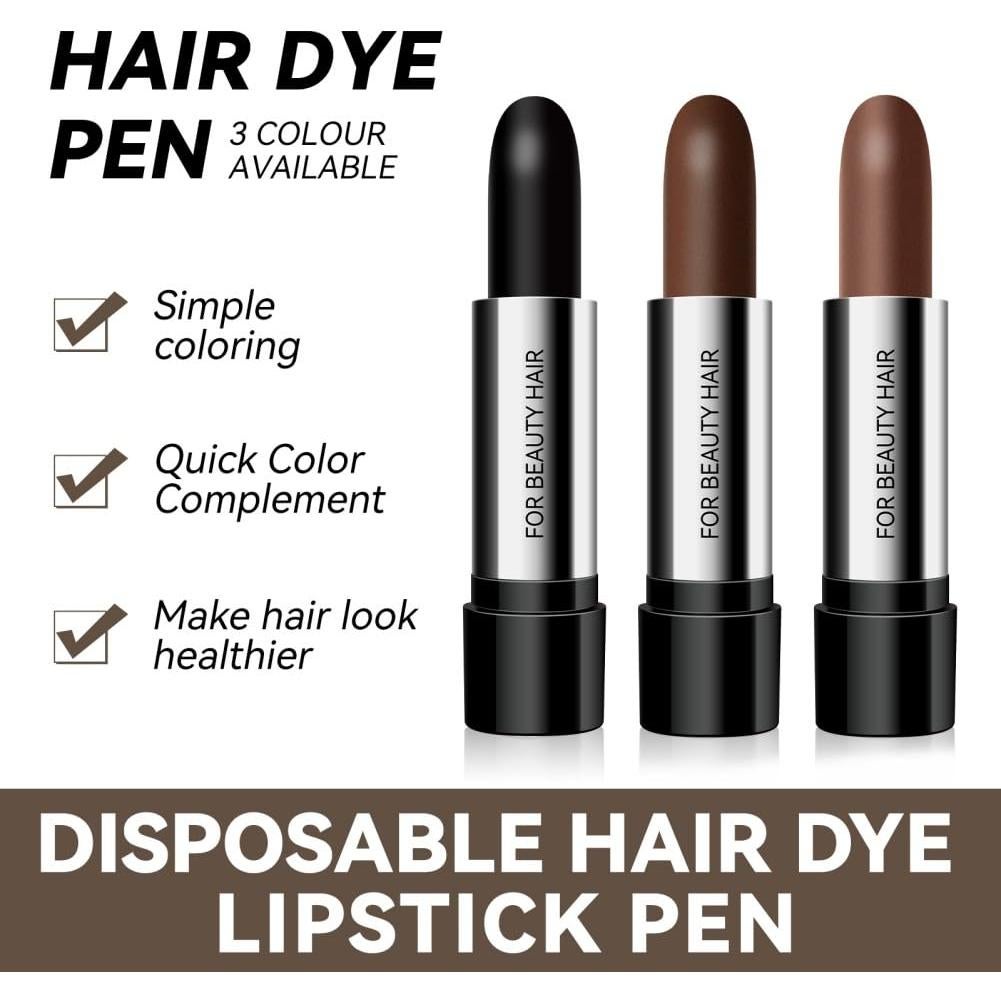 Lápiz de Tiza para Cabello Temporal Ofanyia 4g Marrón Oscuro