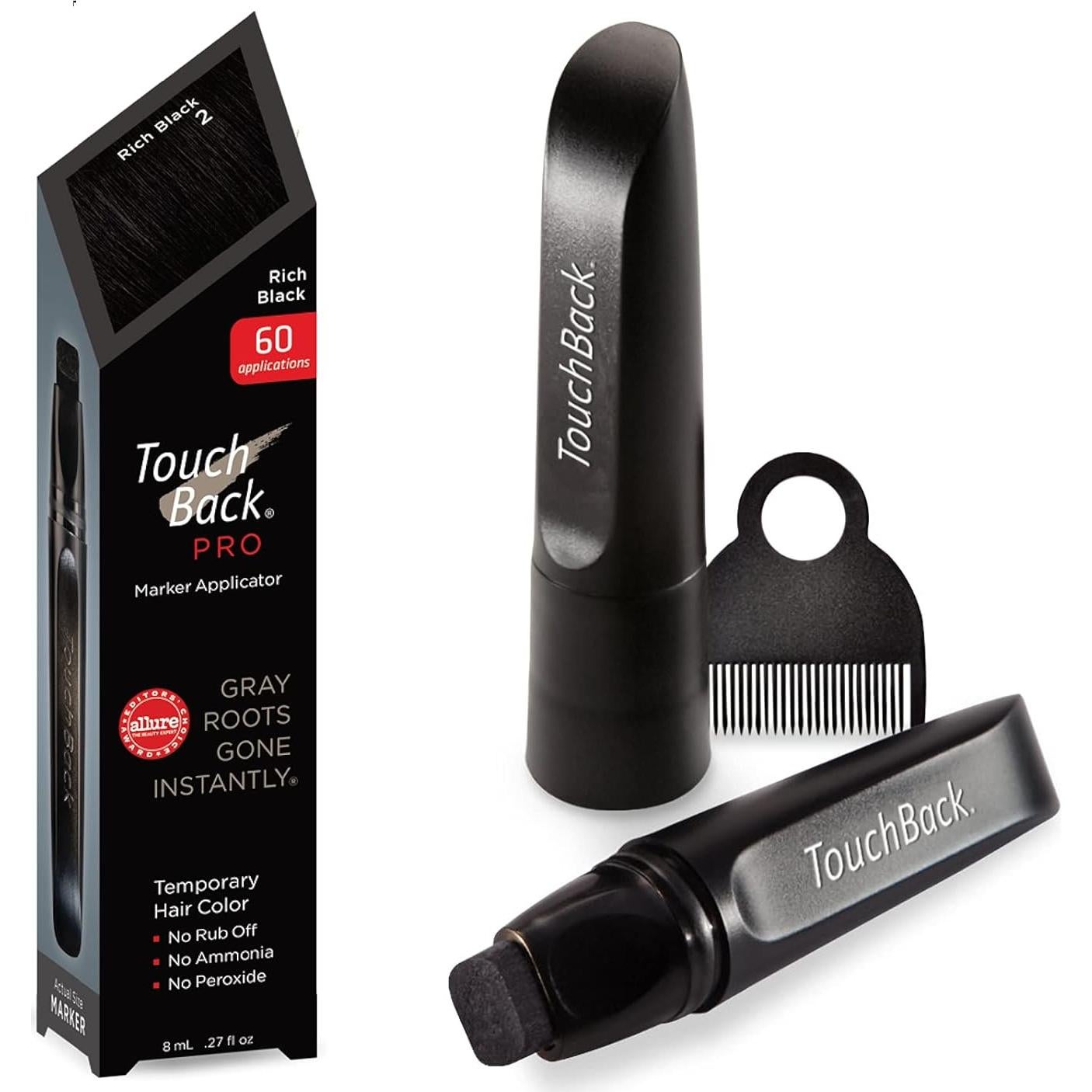 Marcador TouchBack PRO Negro Rico Raíz - Color Cabello Real