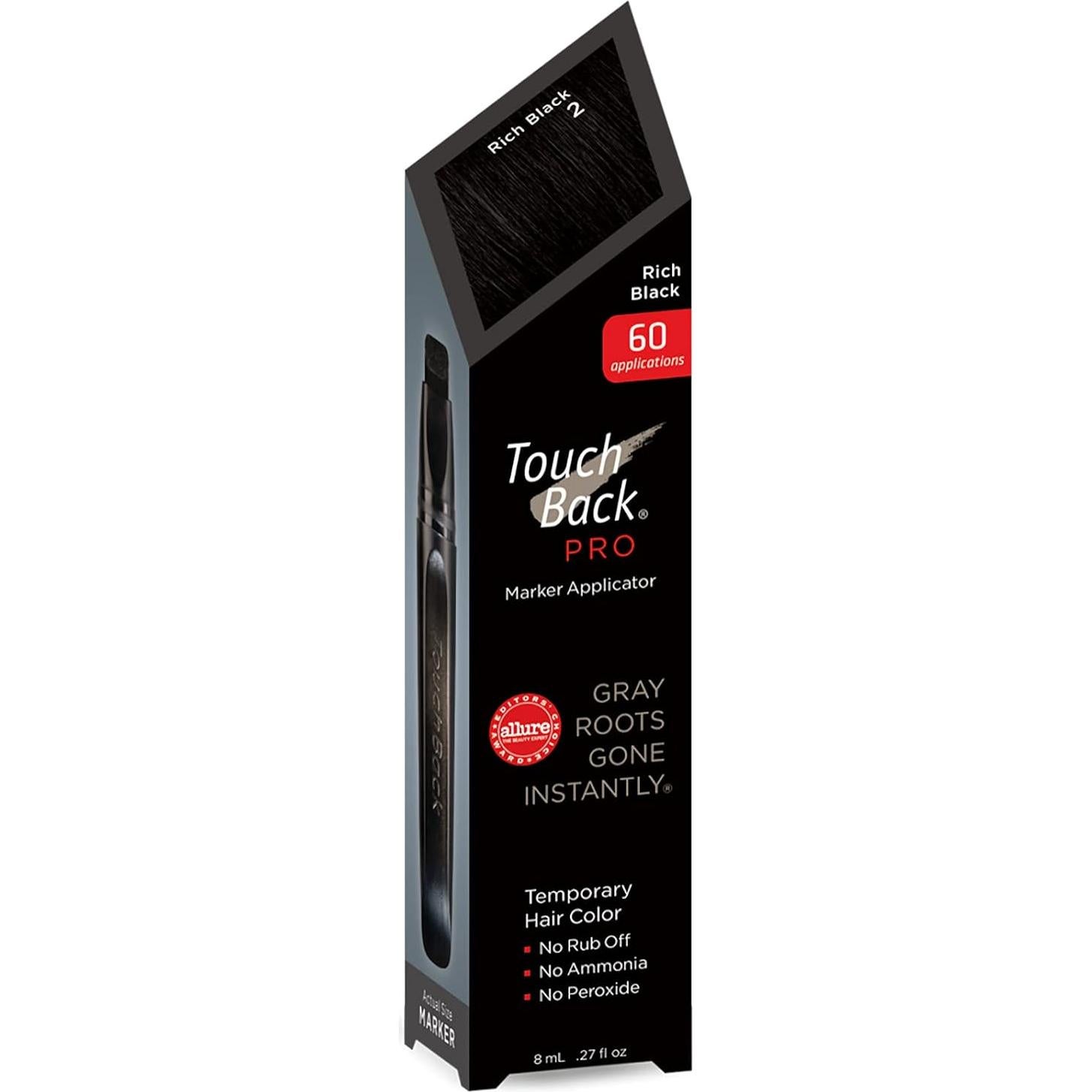 Marcador TouchBack PRO Negro Rico Raíz - Color Cabello Real