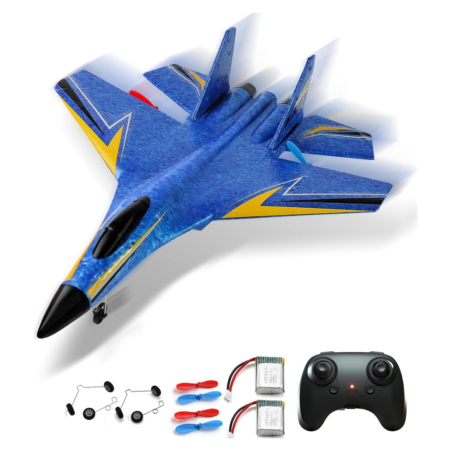 Avión RC Crohorizon Azul 2 Canales 2 Baterías 0.41 kg