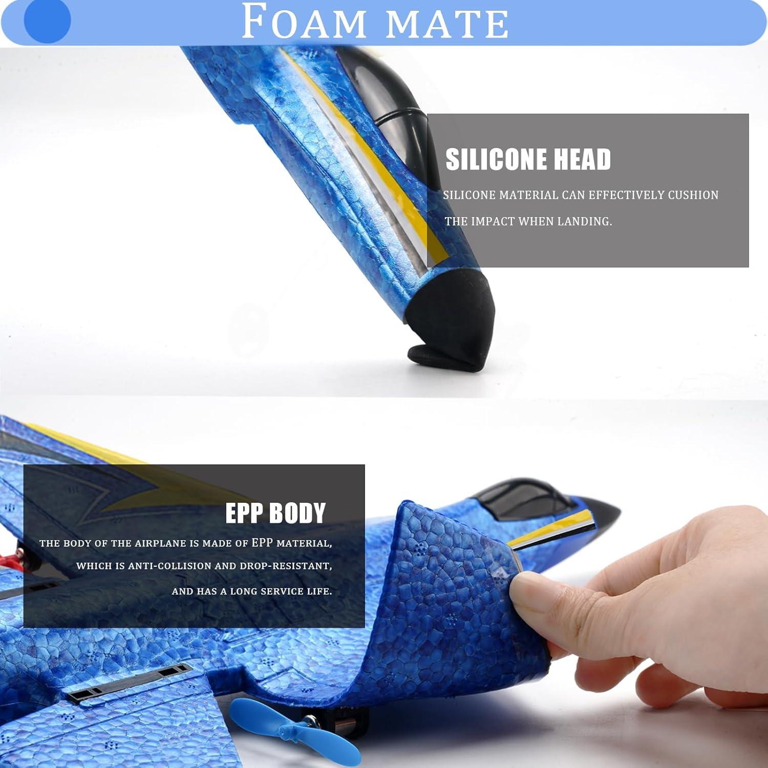 Avión RC Crohorizon Azul 2 Canales 2 Baterías 0.41 kg