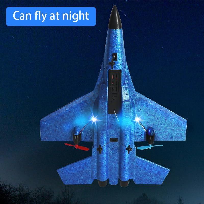 Avión RC Crohorizon Azul 2 Canales 2 Baterías 0.41 kg