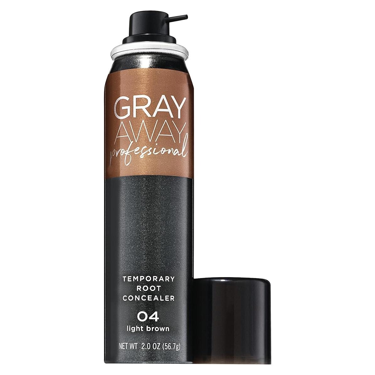 Spray de Retoque Temporal Gray Away 2 oz Marrón Claro