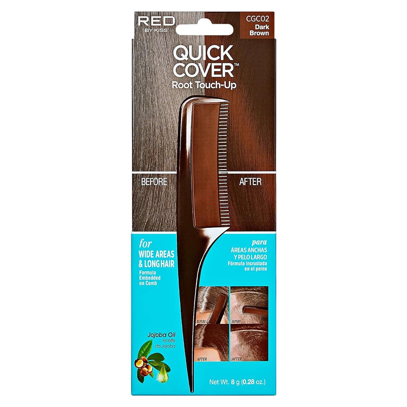 Tinte Temporal para Raíces KISS Rápido Marrón 32g