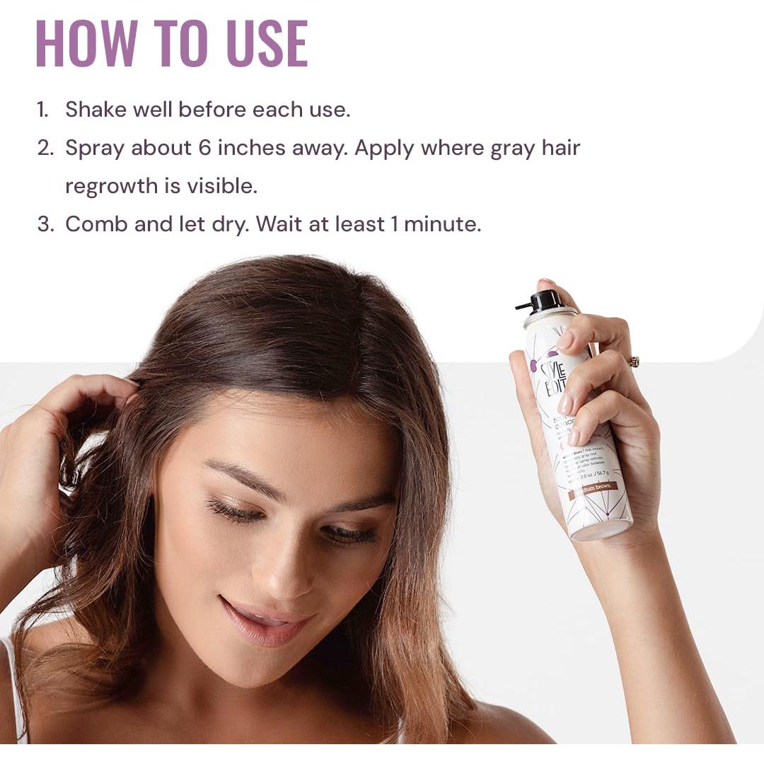 Spray Retoque Raíces Castaño Medio Style Edit 21.26 g