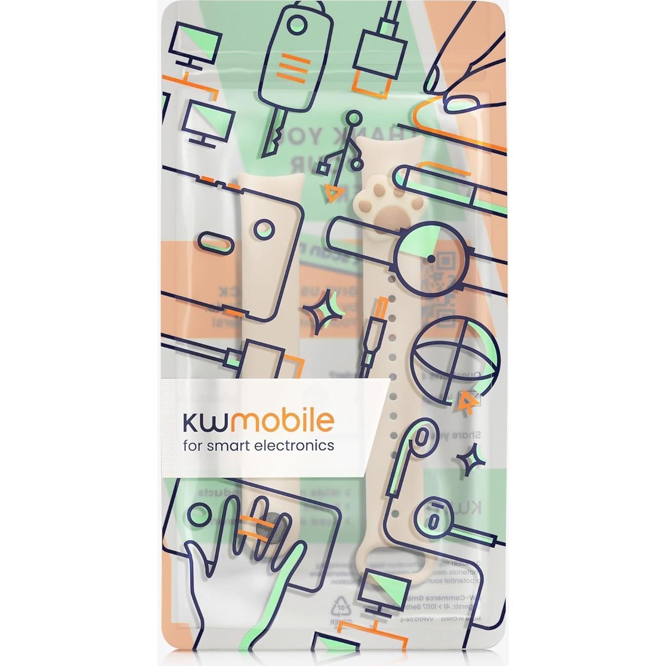 Banda de TPU para Xiaomi Mi Band 8 - Gato Blanco - KW-Commerce