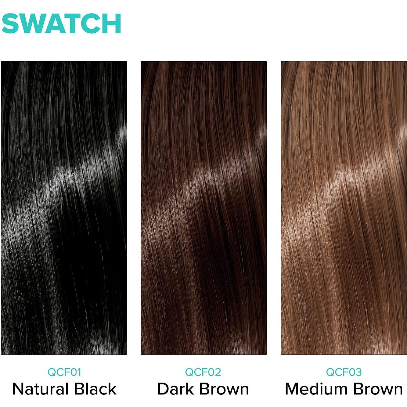 Spray Engrosador de Cabello Kiss Quick Cover 100ml Negro Natural