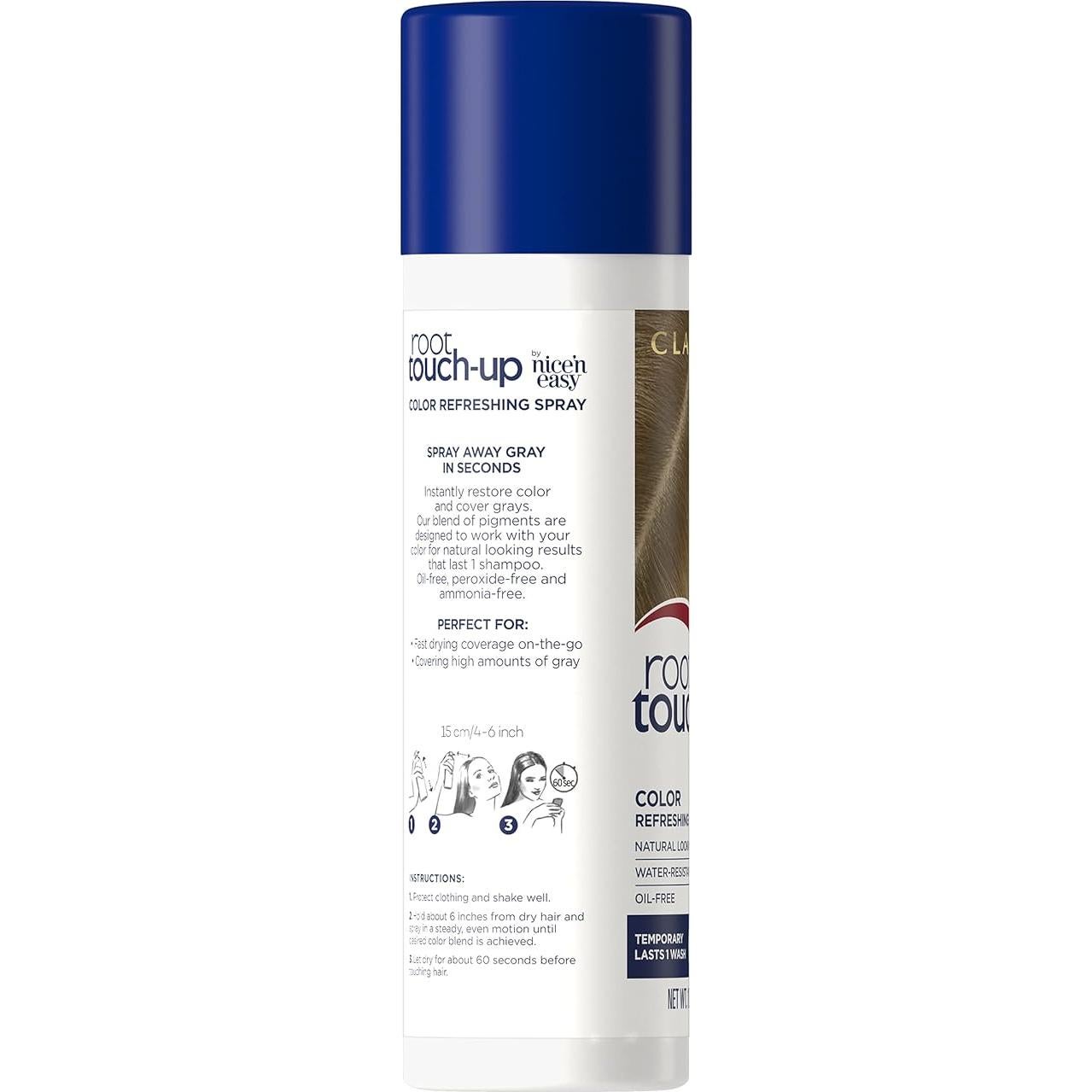 Spray Temporal Clairol Raíz Toque-Up Marrón Claro 163g