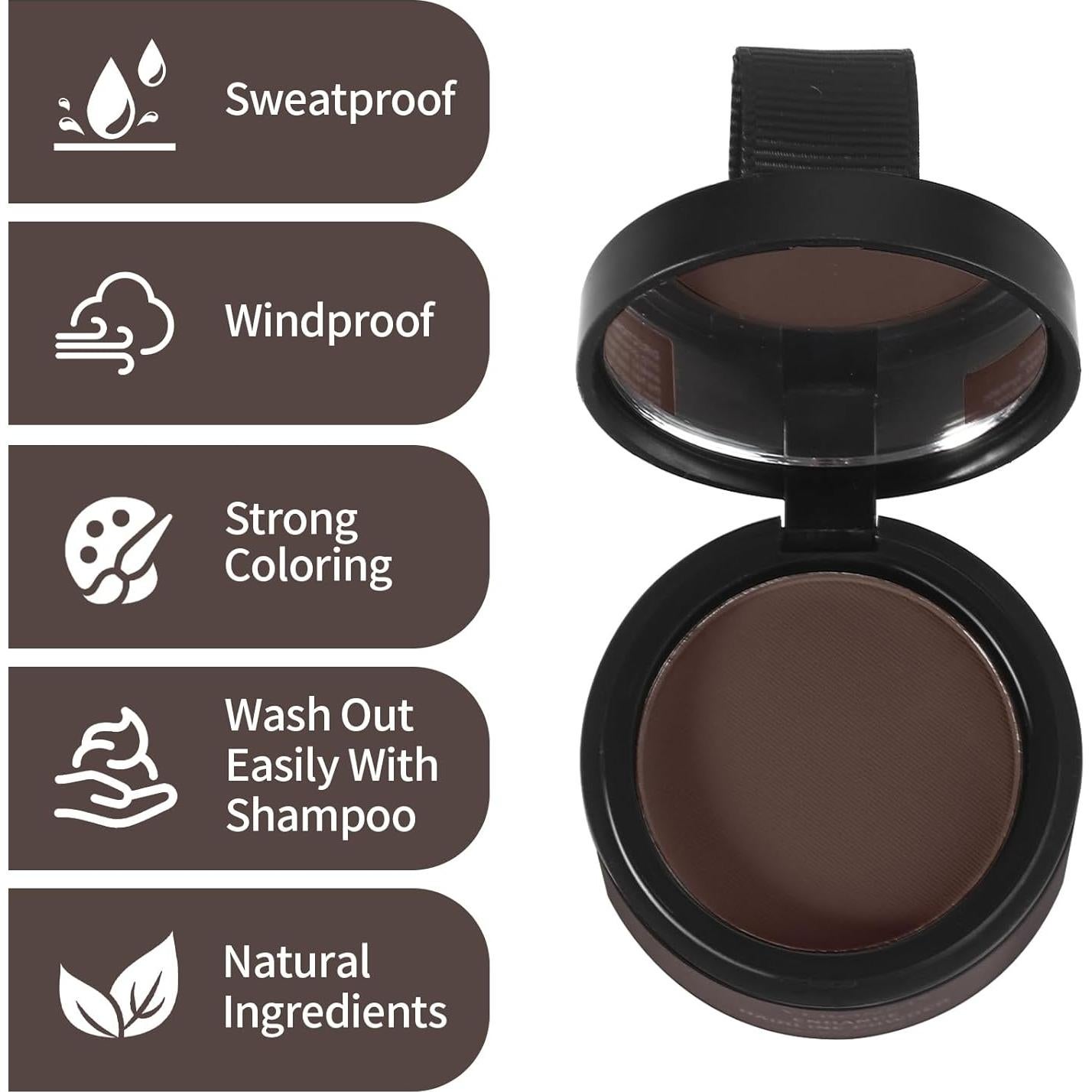 Waverloo Magic Root Cover Up - Polvo para Raíces Marrón Oscuro 28g