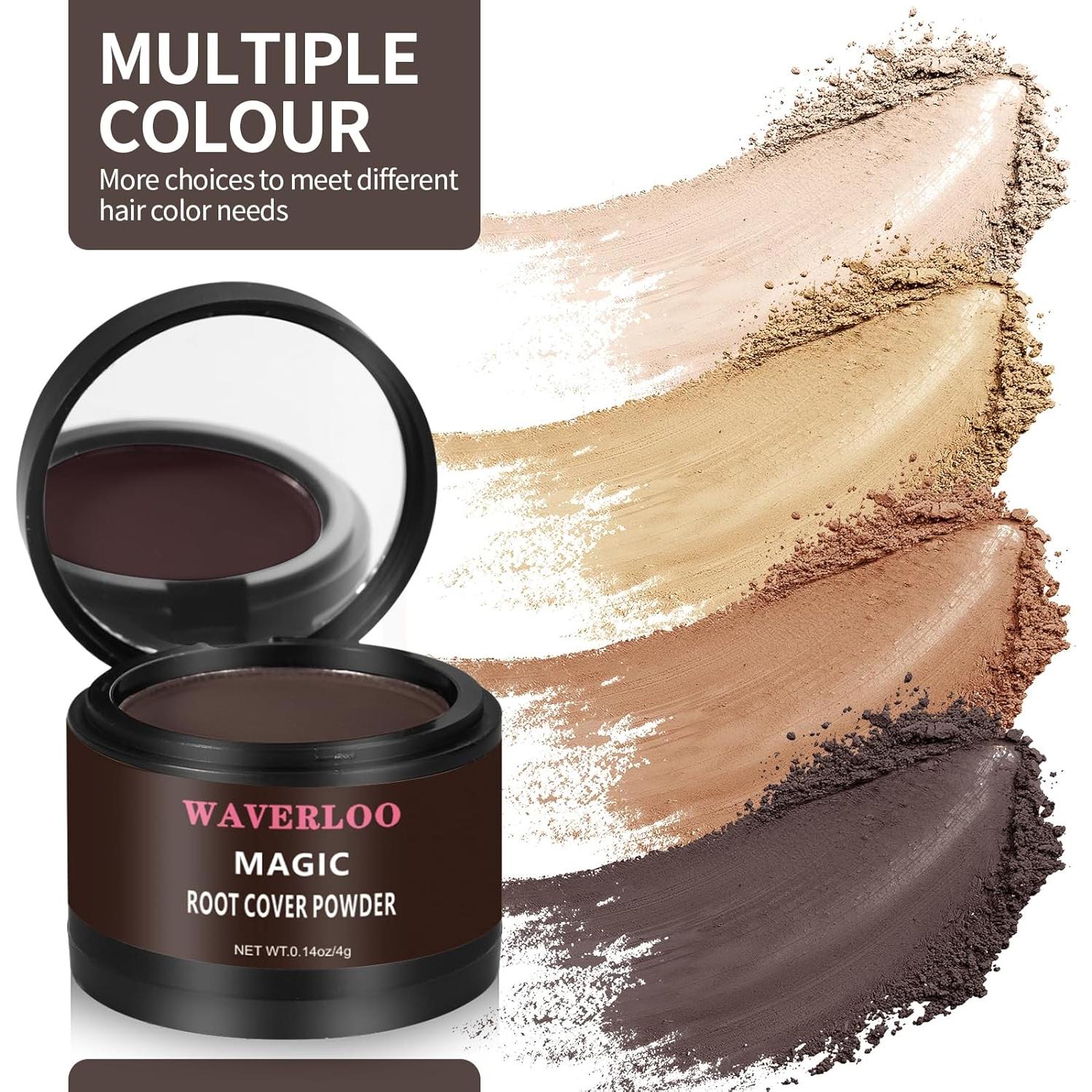 Waverloo Magic Root Cover Up - Polvo para Raíces Marrón Oscuro 28g