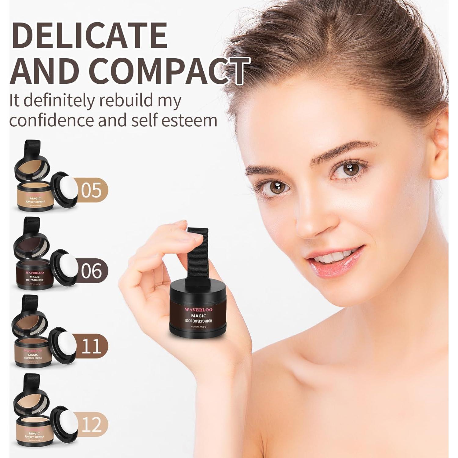 Waverloo Magic Root Cover Up - Polvo para Raíces Marrón Oscuro 28g