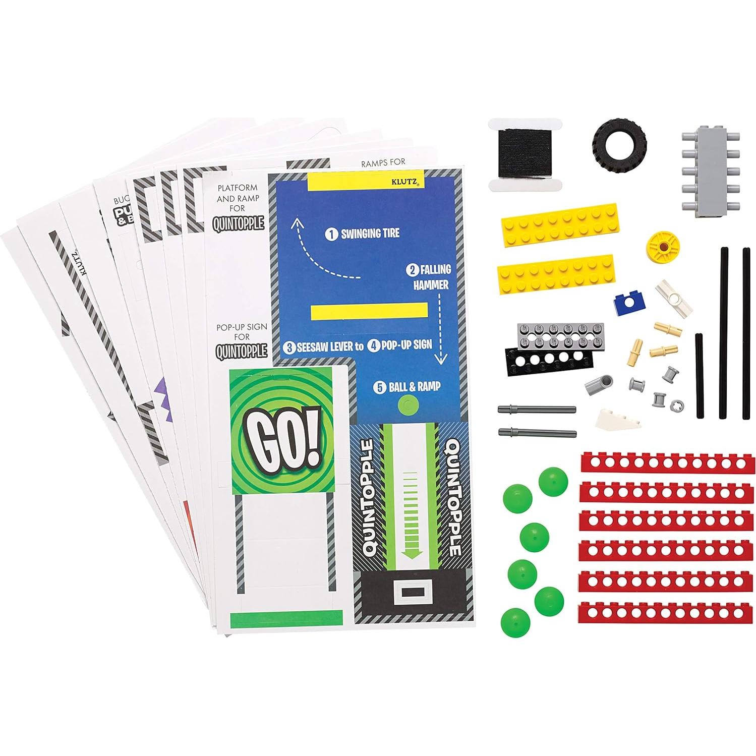 LEGO Chain Reactions (Klutz Science/STEM Activity Kit), 9" Length x 1.06" Width x 10" Height