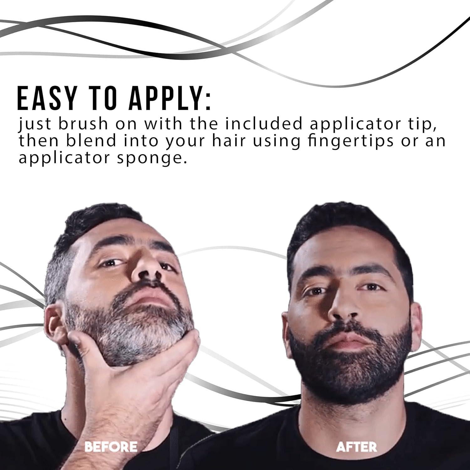 Hairatin Tinte Raíz Negro Rápido y Fácil Aplicación 6 Paquetes