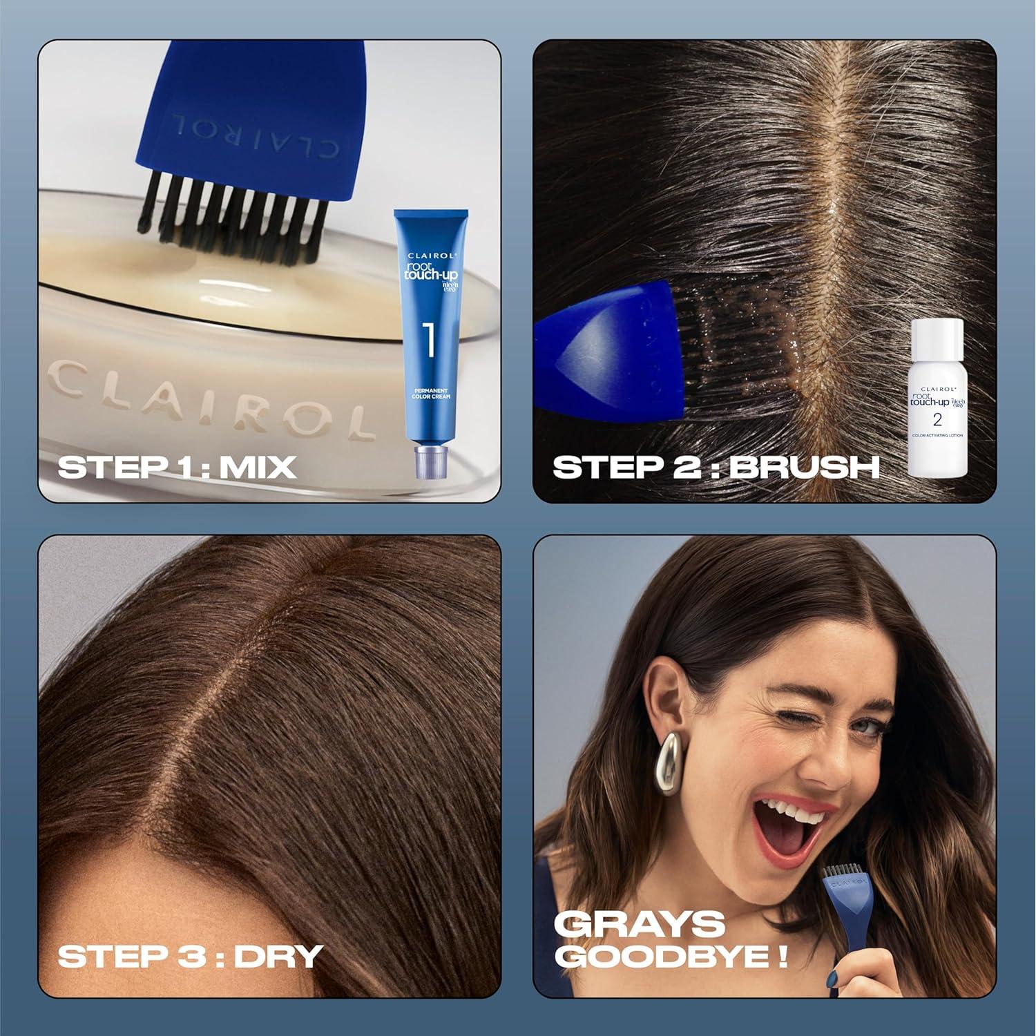 Clairol Root Touch-Up Tinte Cabello Permanente 4R Castaño Oscuro