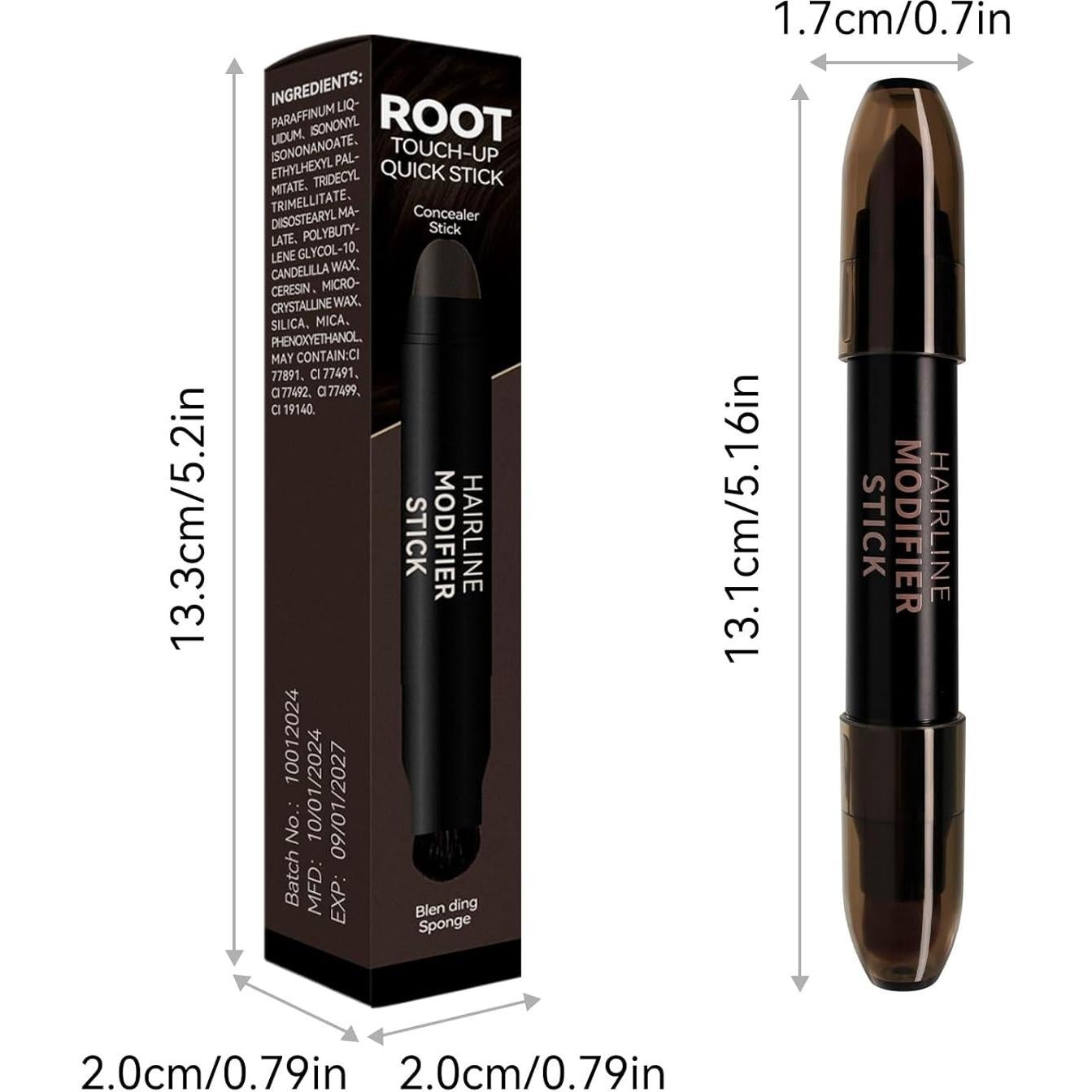 Tinte en Barra Easilydays para Cabello Gris 3# Marrón Oscuro