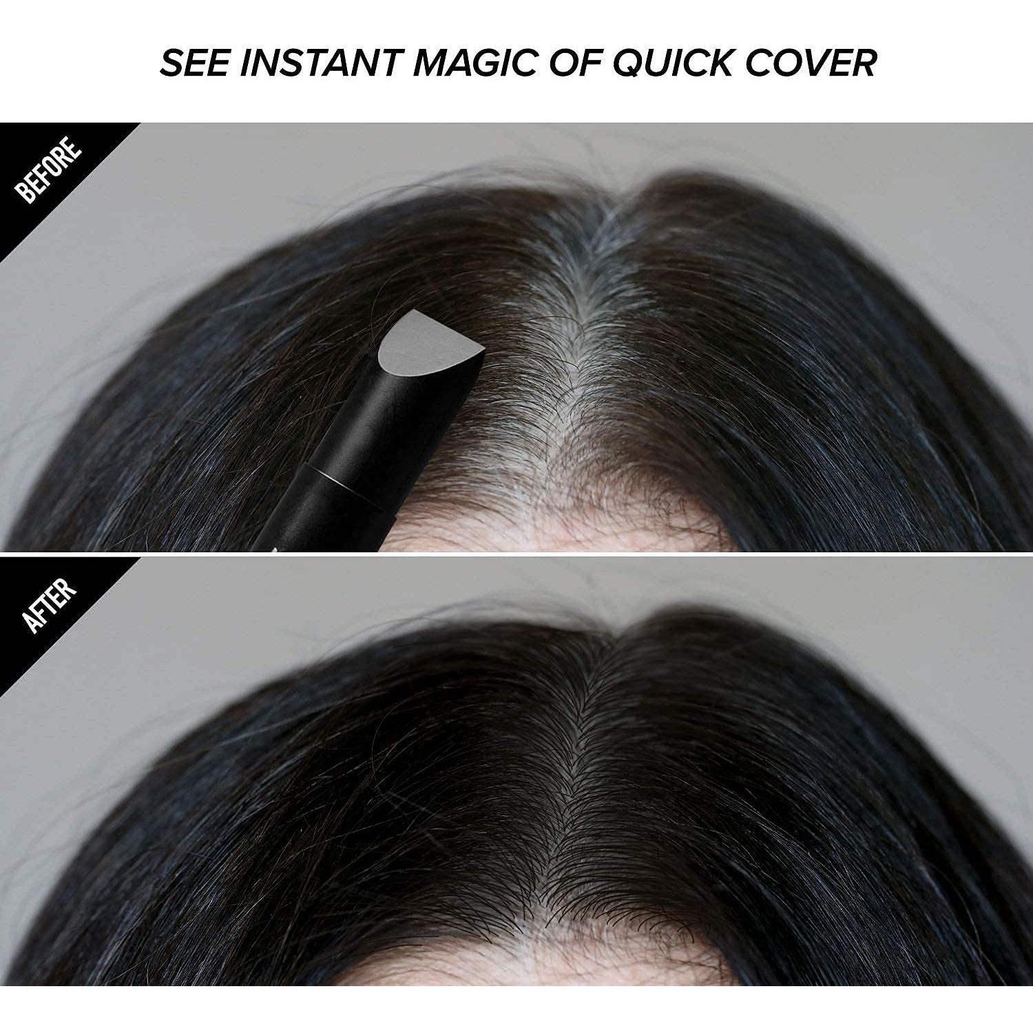 Kiss Retoque Rápido Tinte para Cabello Gris Barra Húmeda 2 Unidades Negro