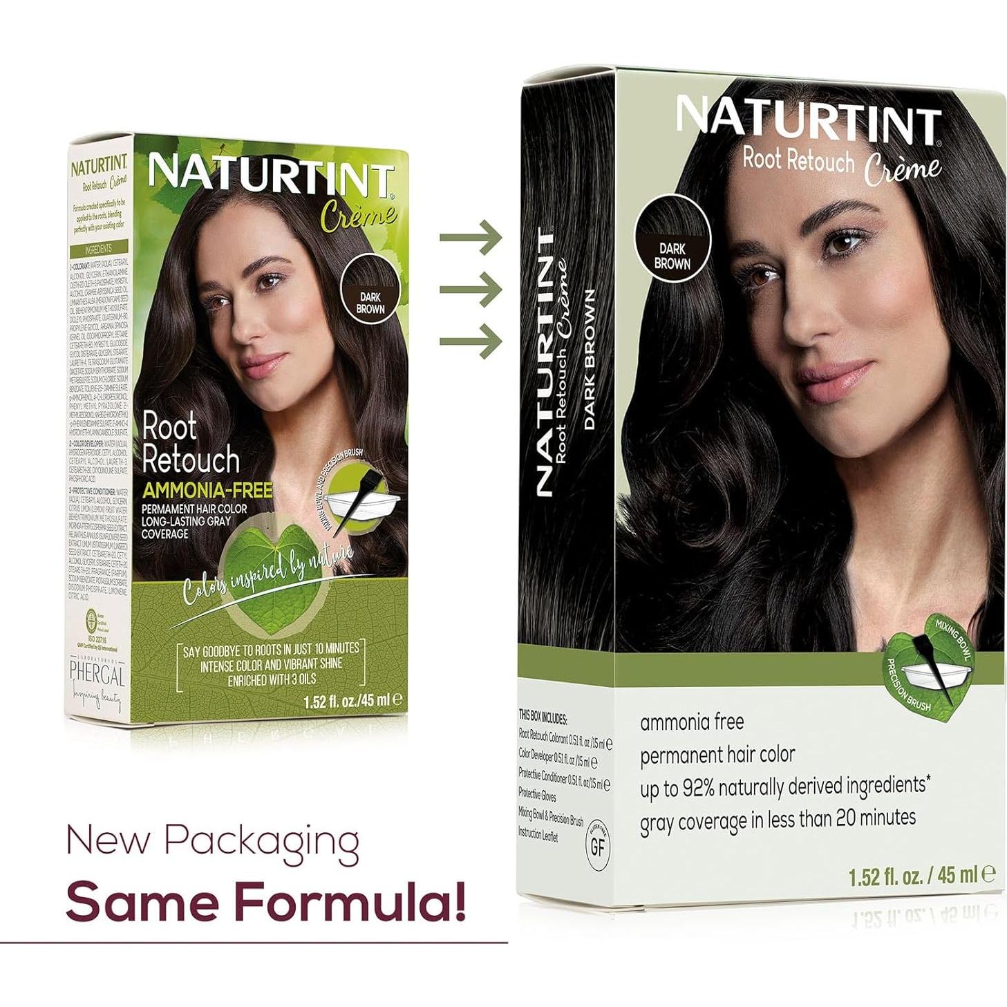 Tinte para Cabello Naturtint Marrón Oscuro 170 ml Sin Amoníaco