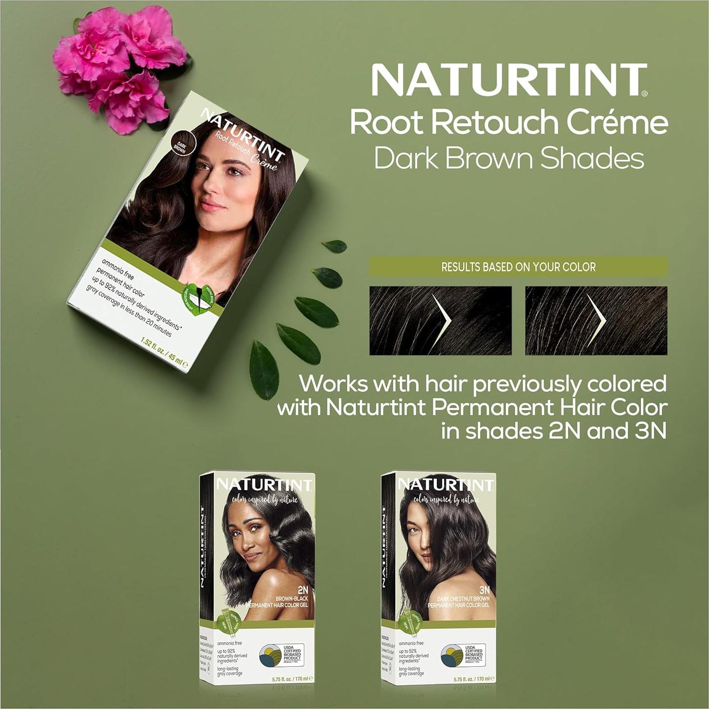 Tinte para Cabello Naturtint Marrón Oscuro 170 ml Sin Amoníaco