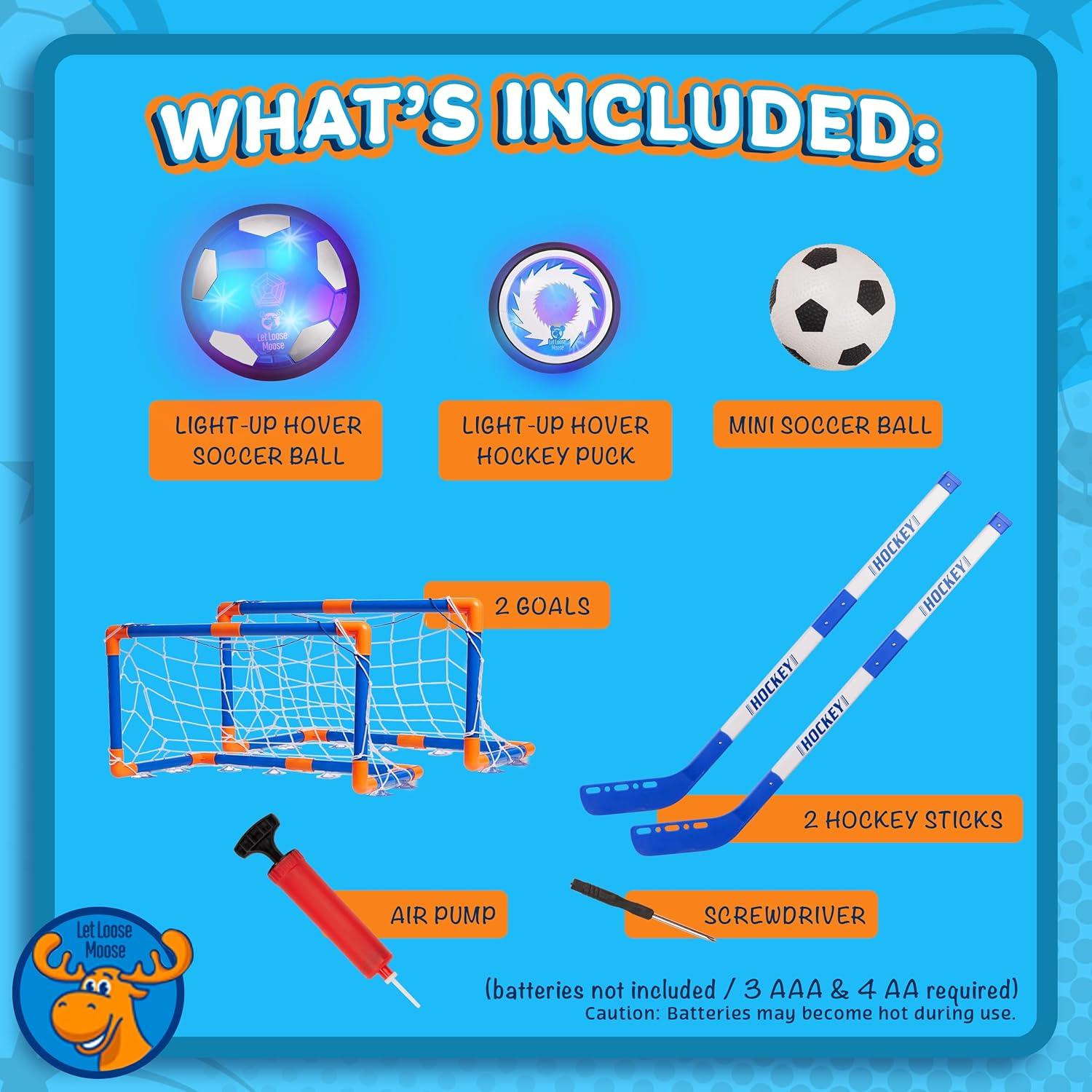 Juego de Hockey y Fútbol Flotante Let Loose Moose 3 en 1