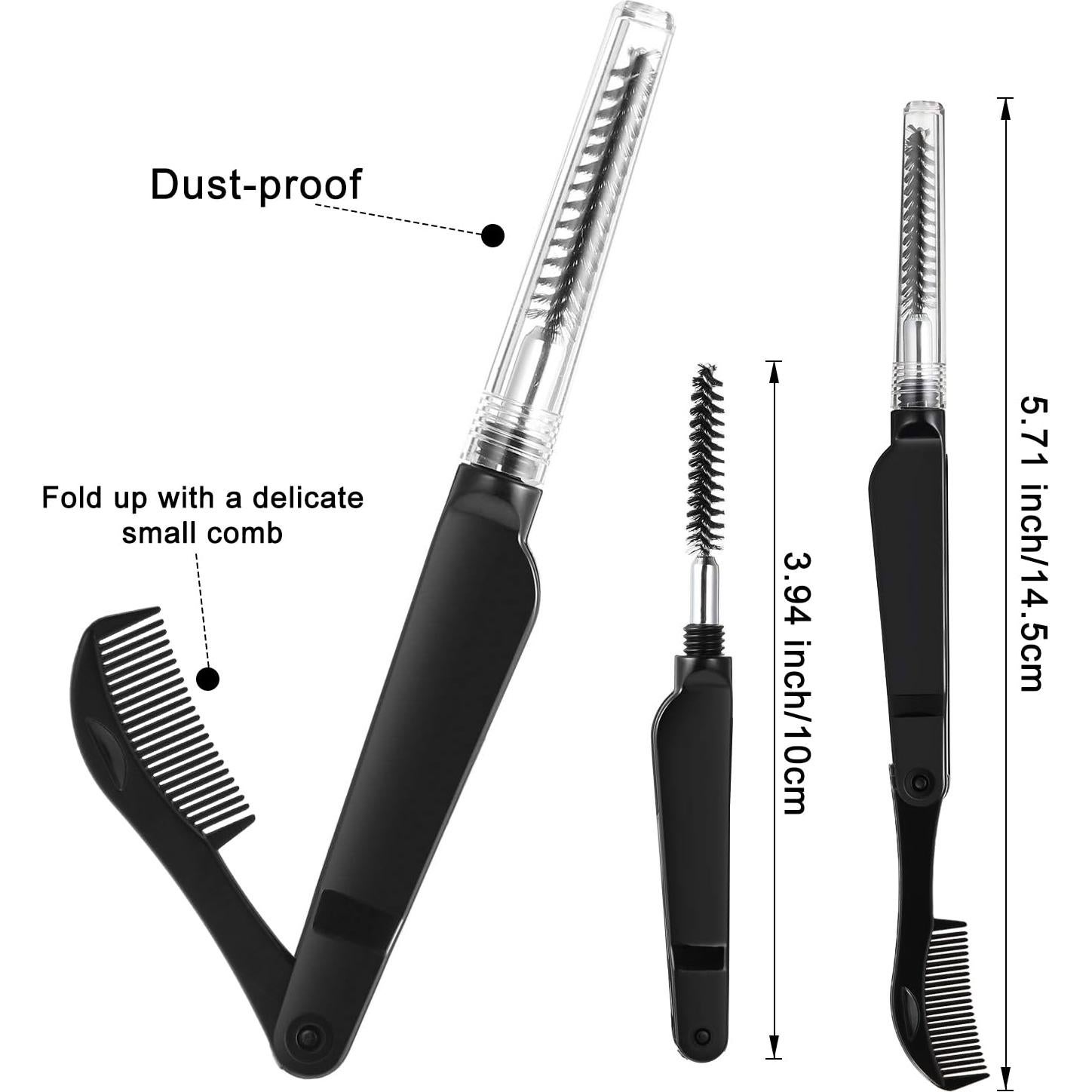 Rellenador de Barba AIHOPESTO - Lápiz Negro 4 Puntas + Cepillo