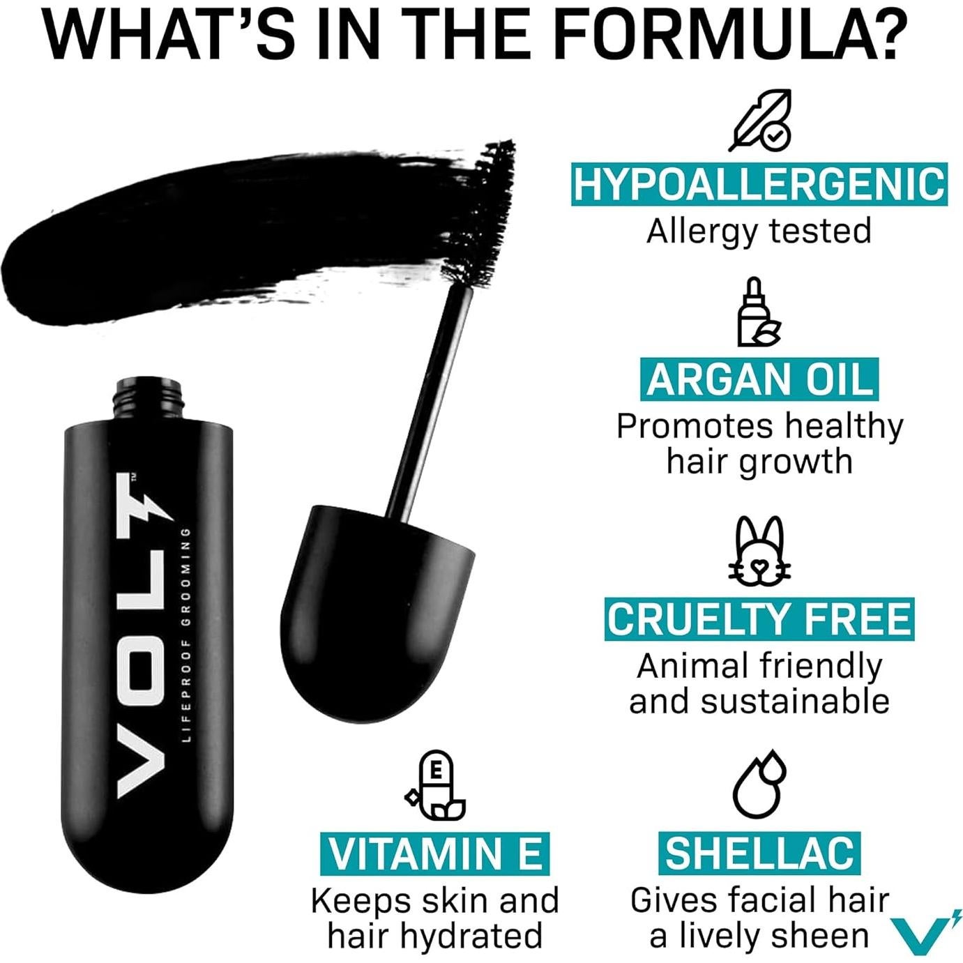 VOLT Grooming Color Instantáneo para Barba Ébano 100g