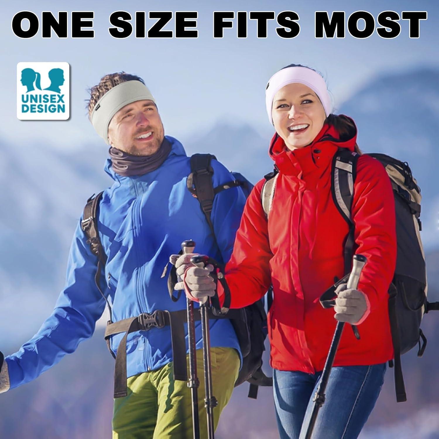 Banda Calentadora de Oídos ZMUBB Gris para Hombre y Mujer