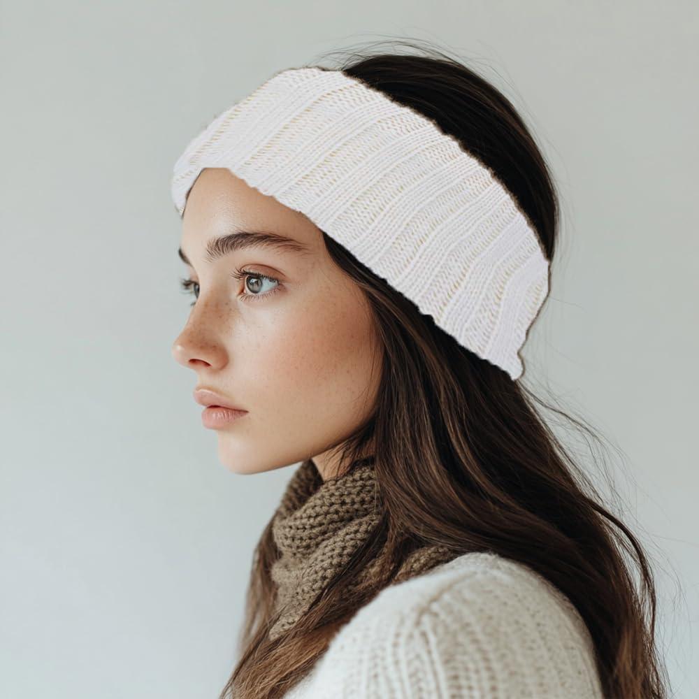Diademas de Invierno ZH para Mujeres - Forro Polar, Set de 4 Colores