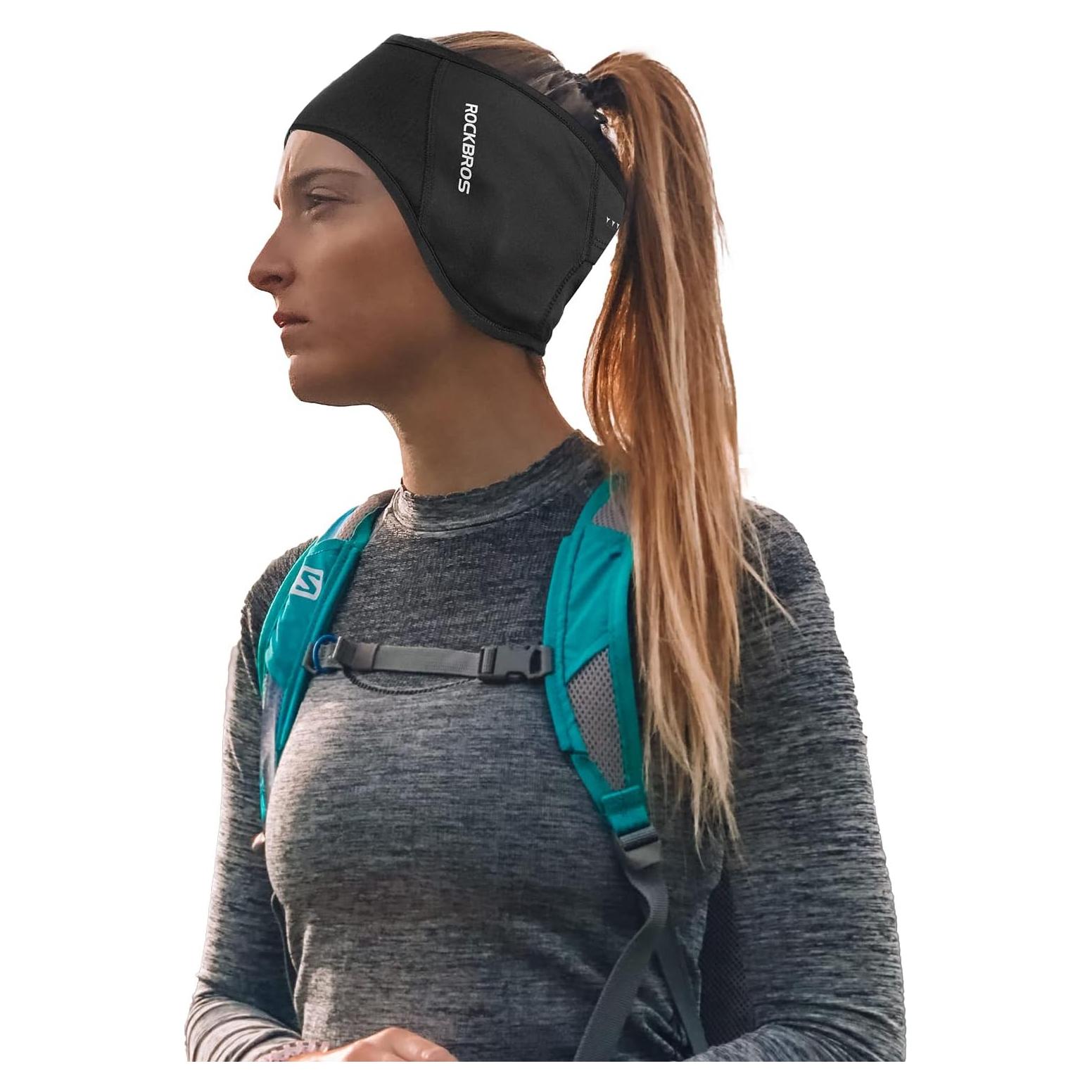 Calentadores de Oídos ROCKBROS Forro Polar Negro Unisex