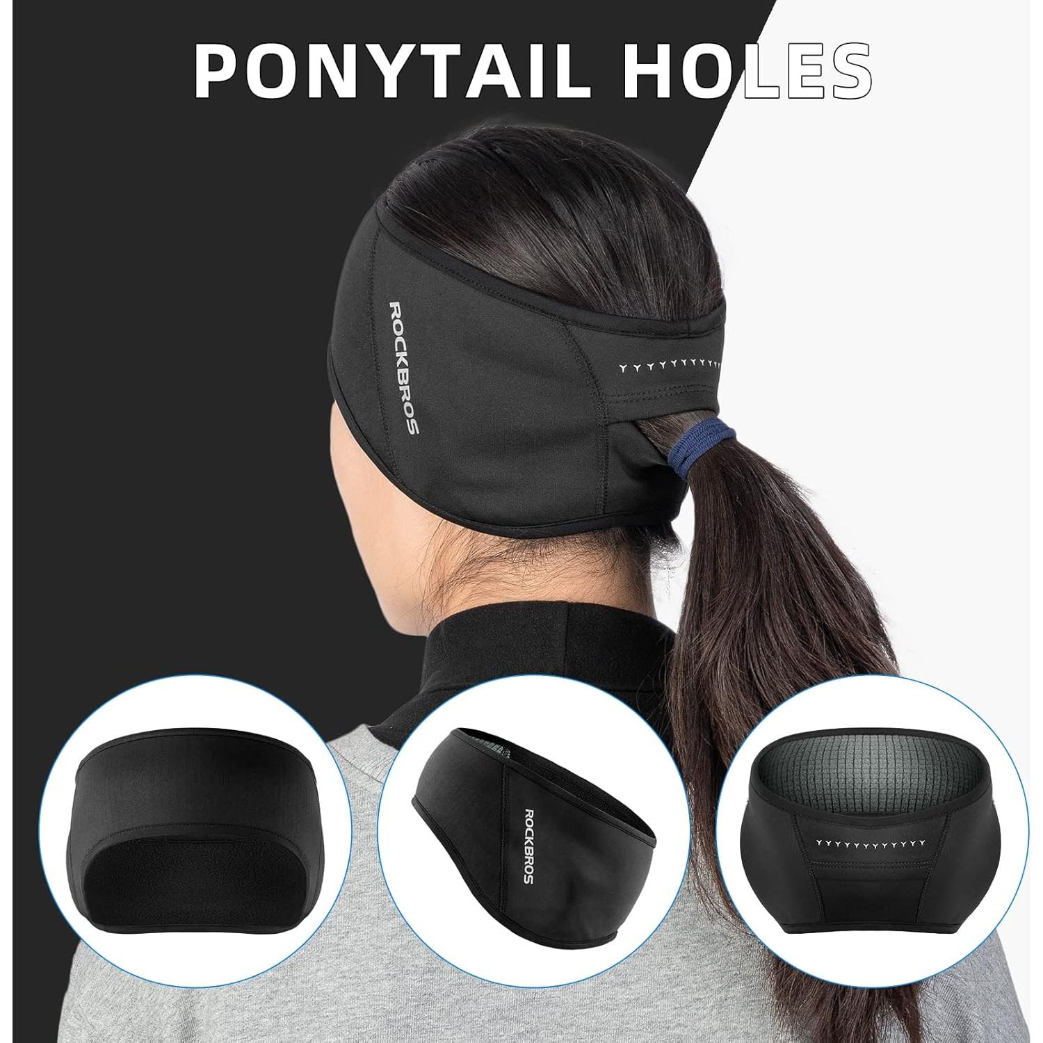 Calentadores de Oídos ROCKBROS Forro Polar Negro Unisex