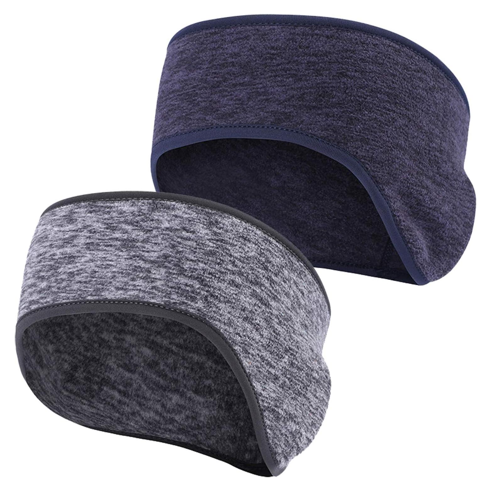 Cinta Calentadora de Orejas Obacle 2 Paquetes Gris Azul