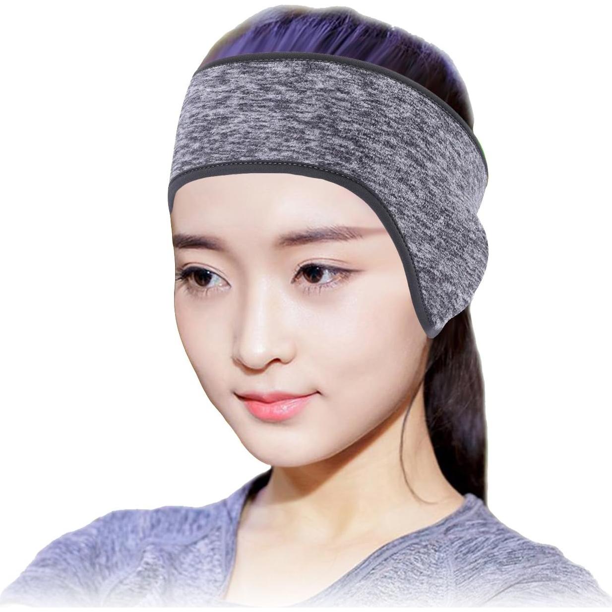 Cinta Calentadora de Orejas Obacle 2 Paquetes Gris Azul