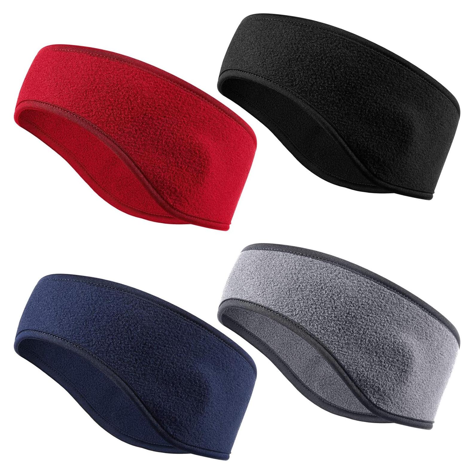 Syhood 4 Pcs Diademas de Forro Polar para Niños 21x9 cm