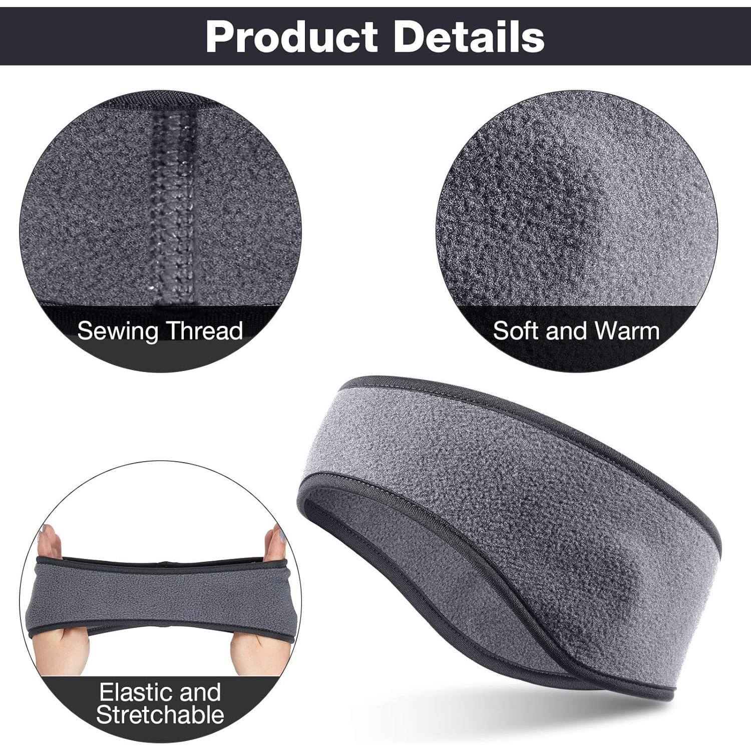 Syhood 4 Pcs Diademas de Forro Polar para Niños 21x9 cm