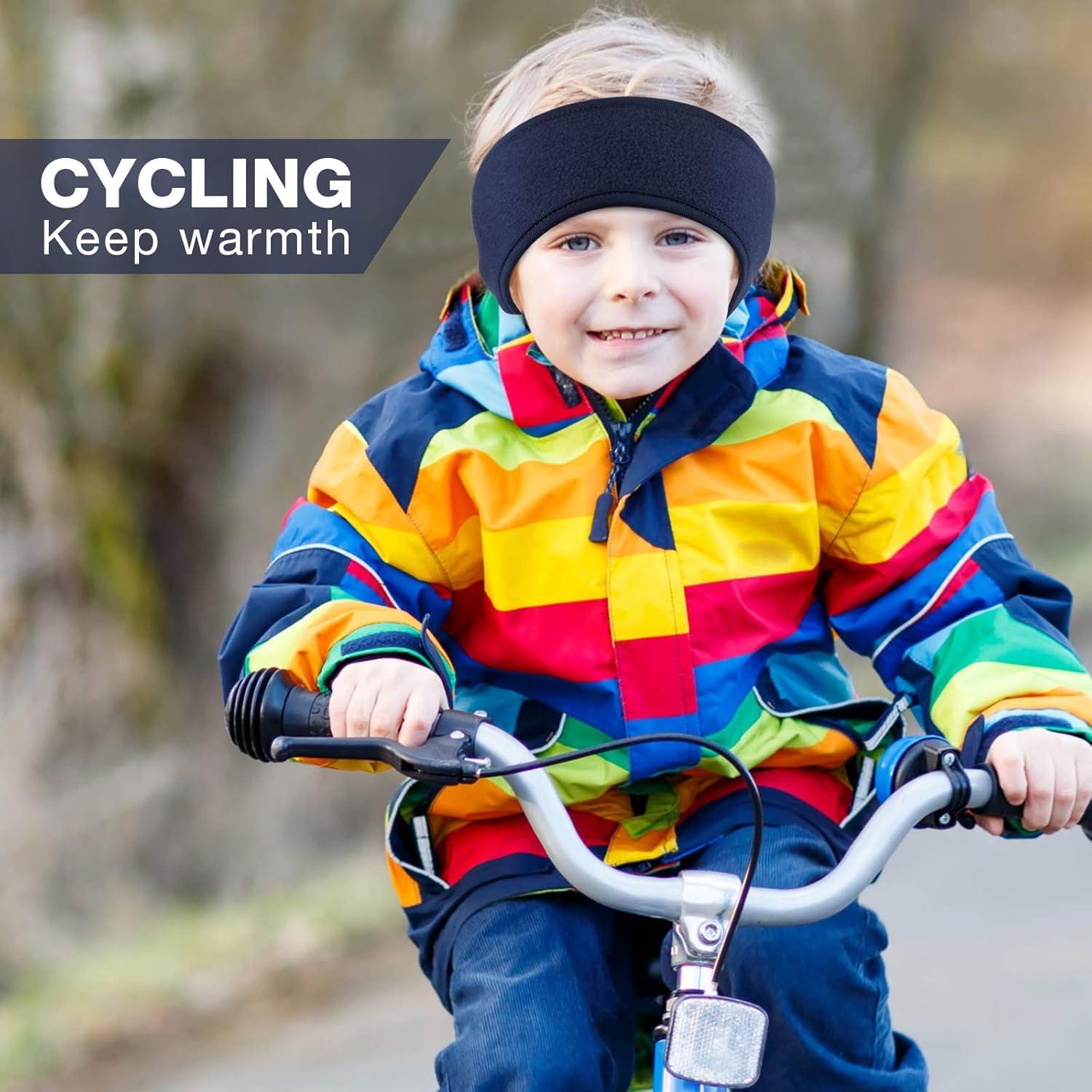 Syhood 4 Pcs Diademas de Forro Polar para Niños 21x9 cm