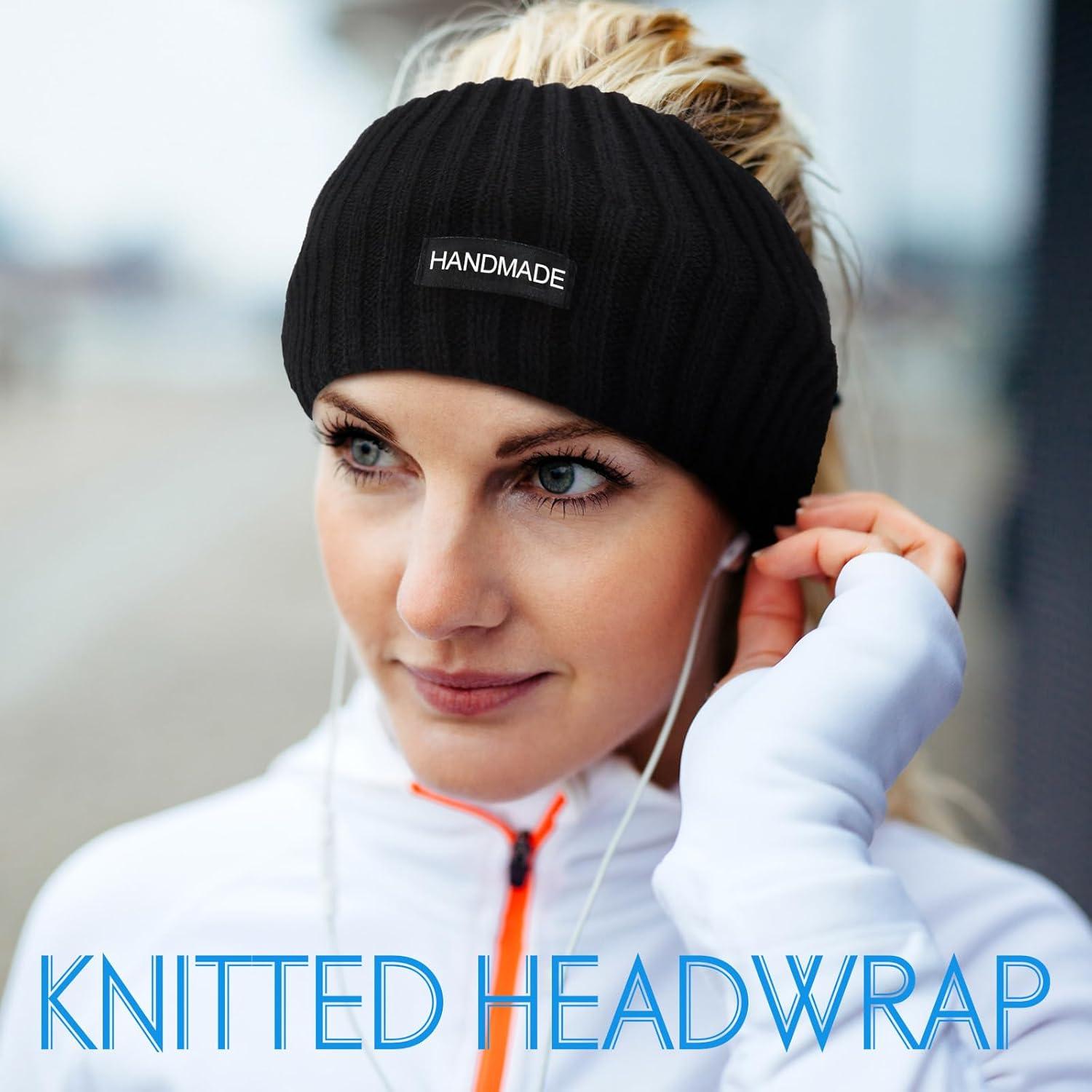 4 Diademas de Lana Geyoga para Oídos Calentadores Invierno